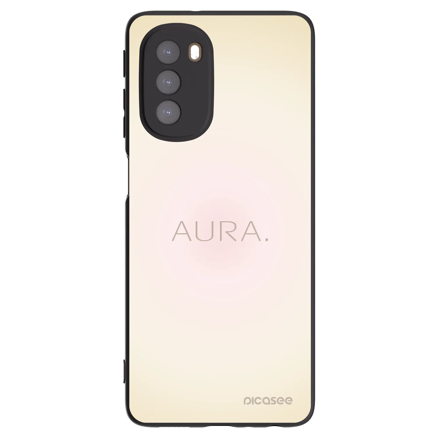 Picasee Μαύρη θήκη σιλικόνης για Motorola Moto G51 - Aura