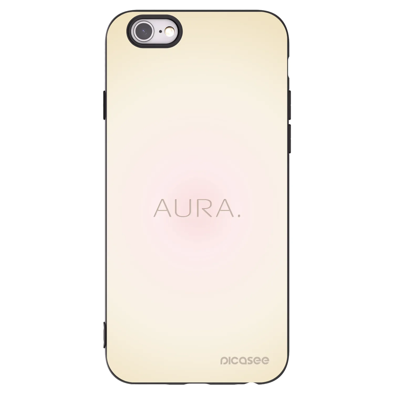 Picasee Μαύρη θήκη σιλικόνης για Apple iPhone 6/6S - Aura