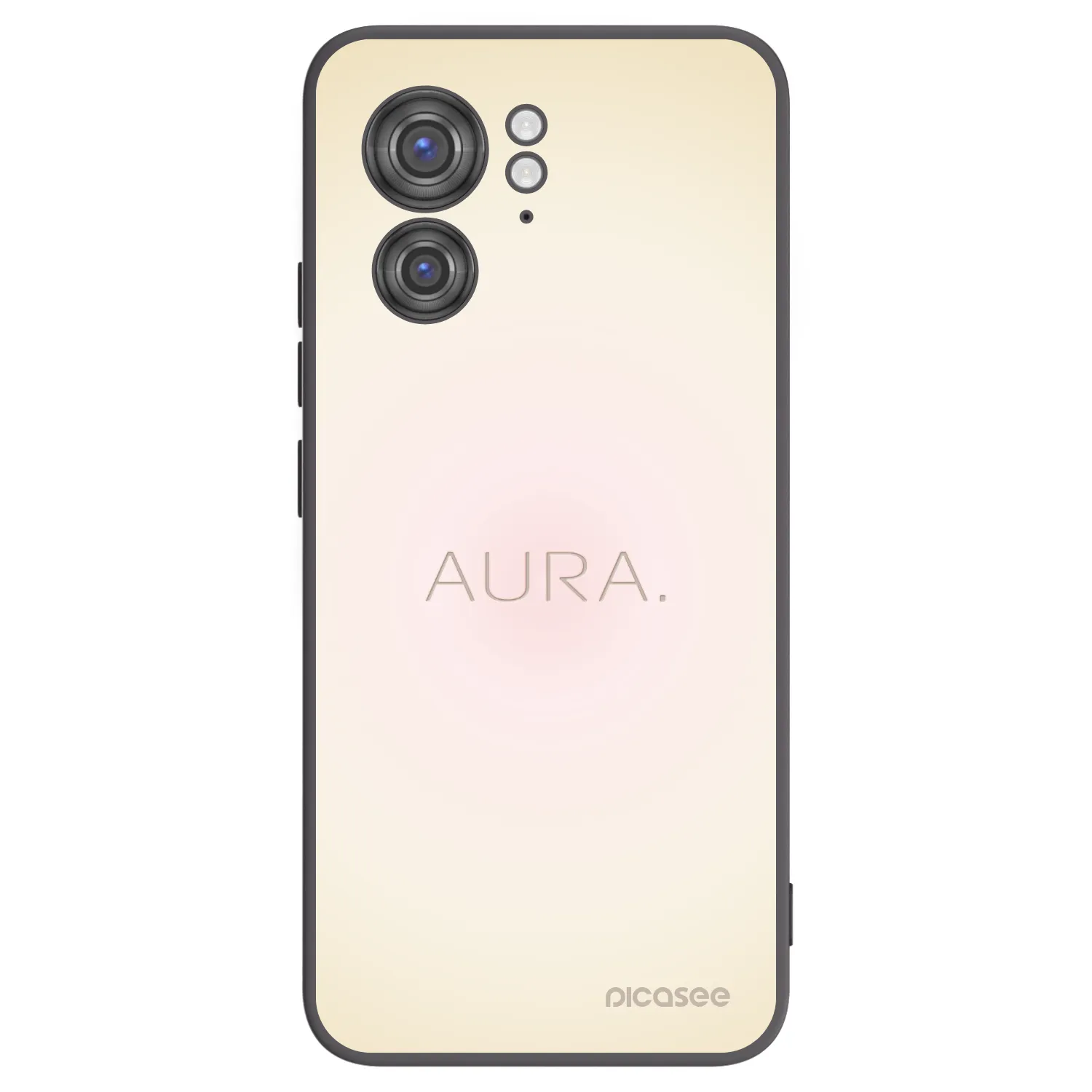 Picasee Μαύρη θήκη σιλικόνης για Motorola Edge 40 - Aura