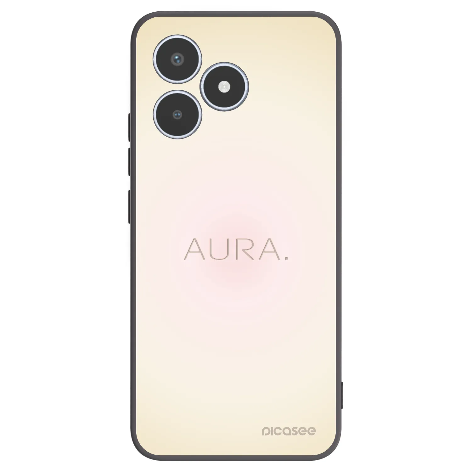Picasee Μαύρη θήκη σιλικόνης για Realme C53 - Aura