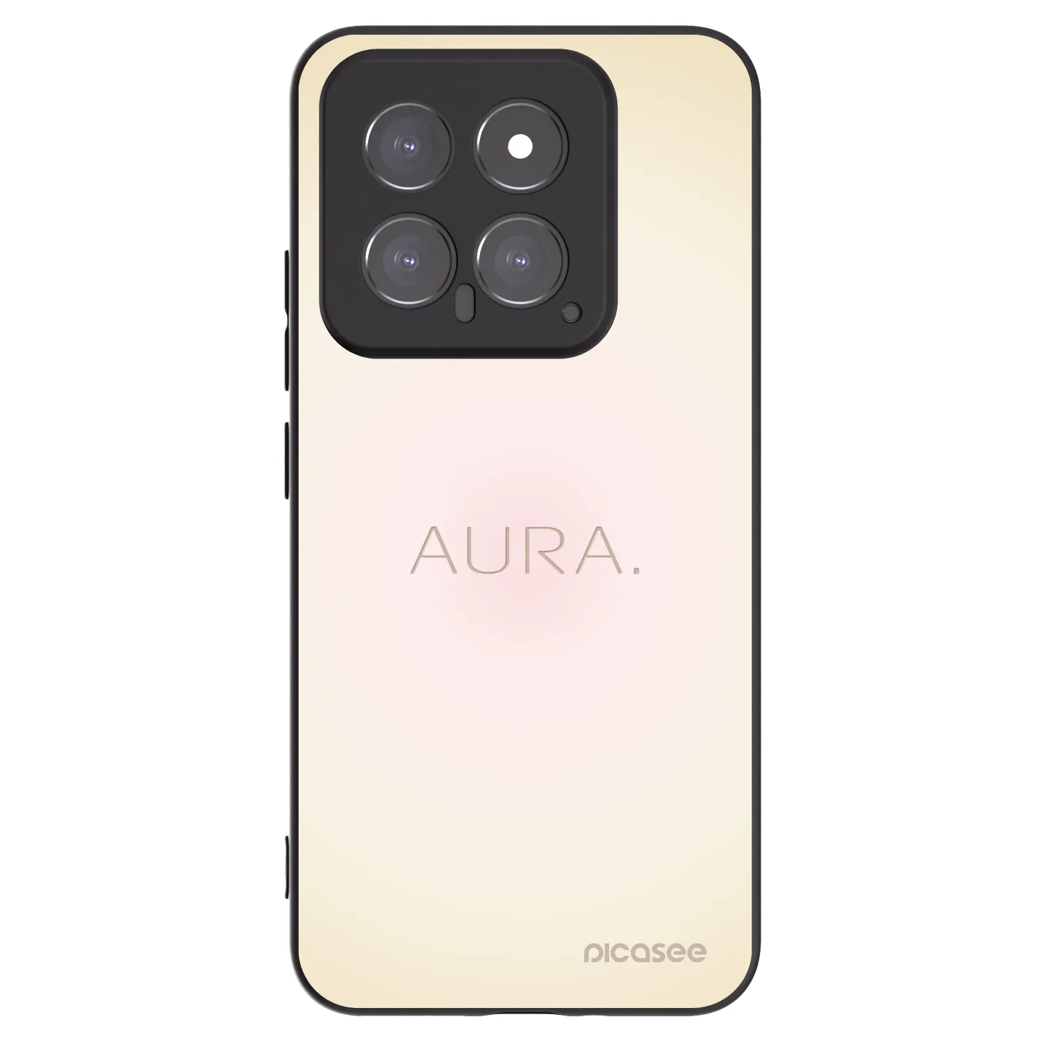 Picasee Μαύρη θήκη σιλικόνης για Xiaomi 14 - Aura