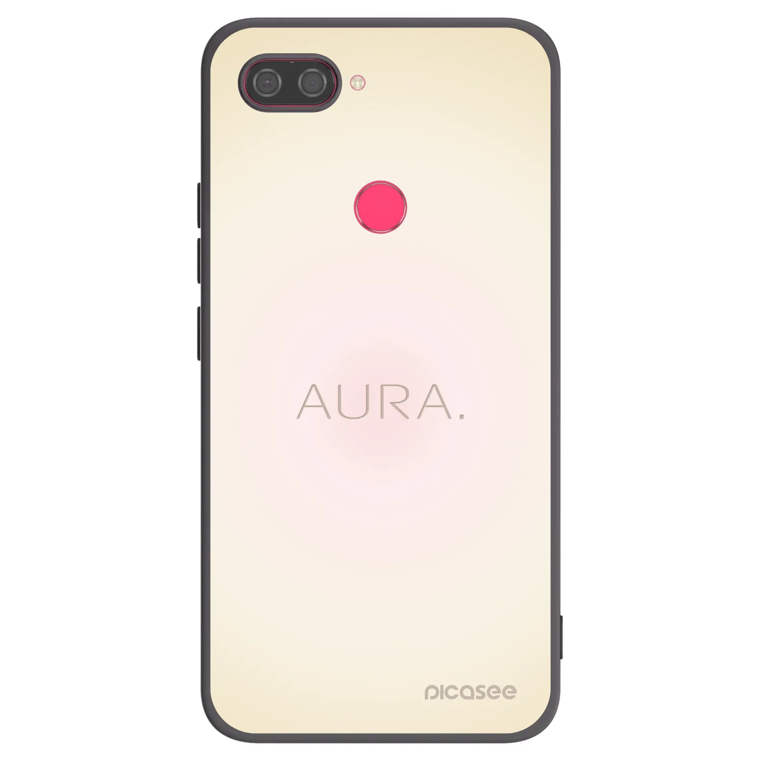 Picasee Μαύρη θήκη σιλικόνης για Xiaomi Mi 8 Lite - Aura