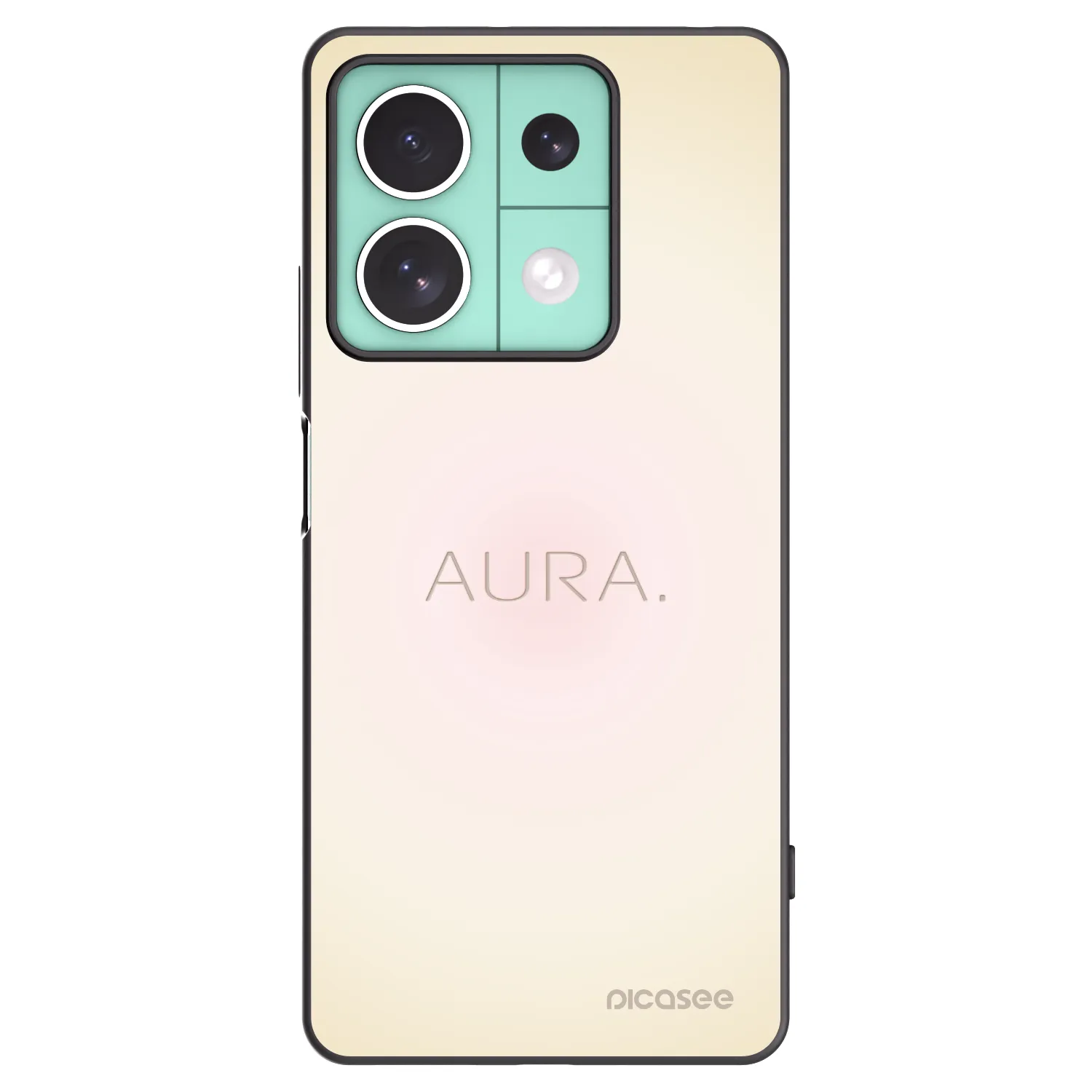 Picasee Μαύρη θήκη σιλικόνης για Xiaomi Redmi Note 13 5G - Aura