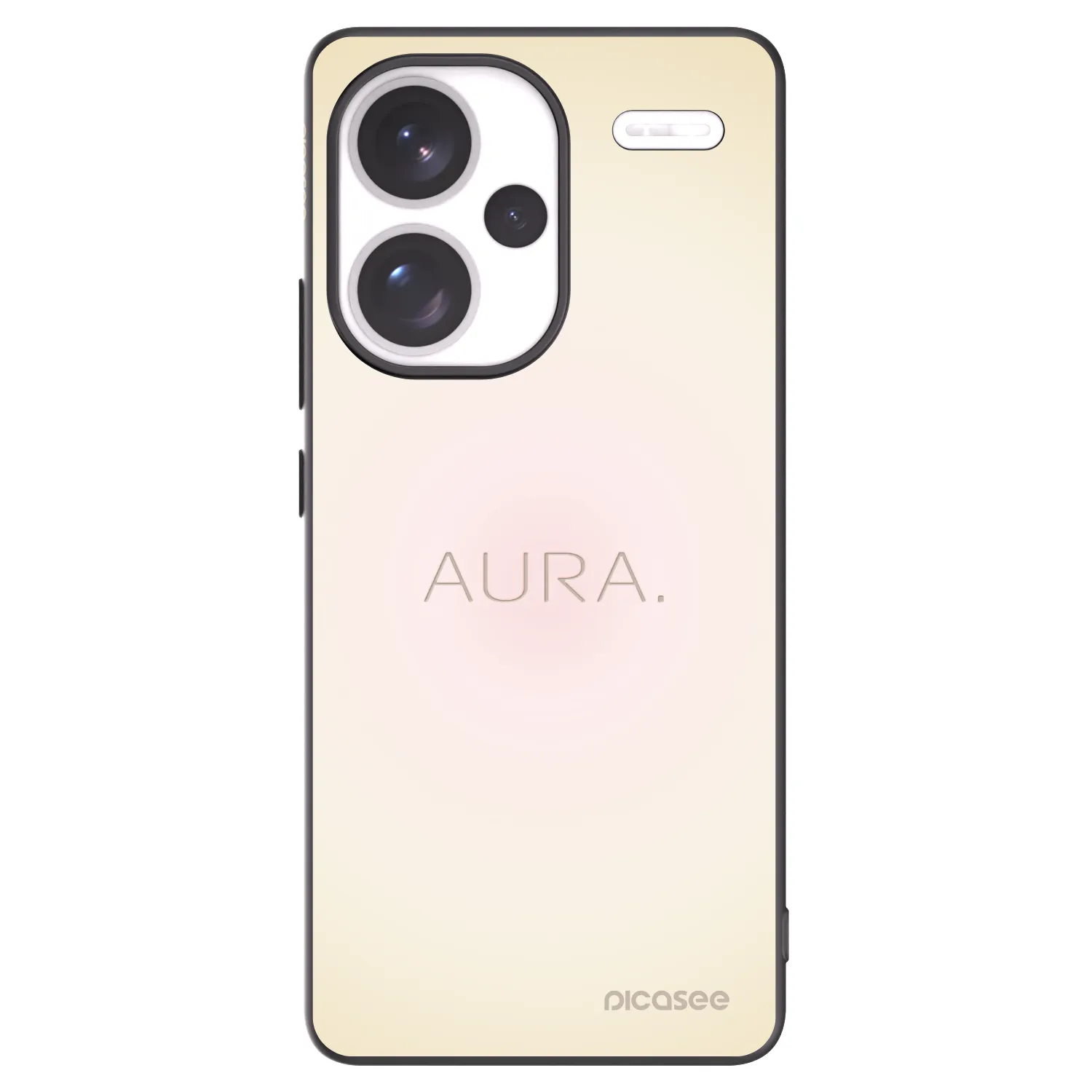 Picasee Μαύρη θήκη σιλικόνης για Xiaomi Redmi Note 13 Pro+ 5G - Aura