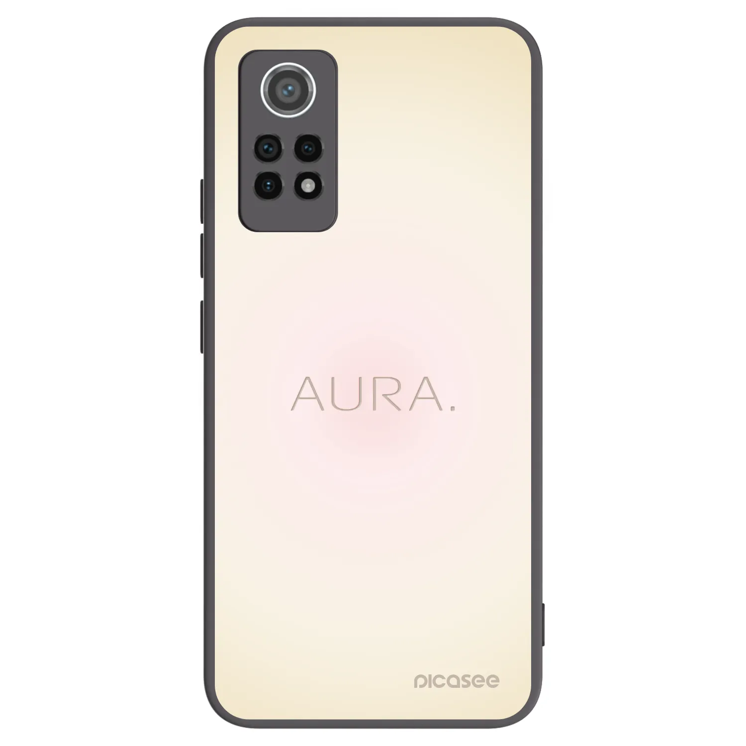 Picasee Μαύρη θήκη σιλικόνης για Xiaomi Redmi Note 12 Pro 4G - Aura
