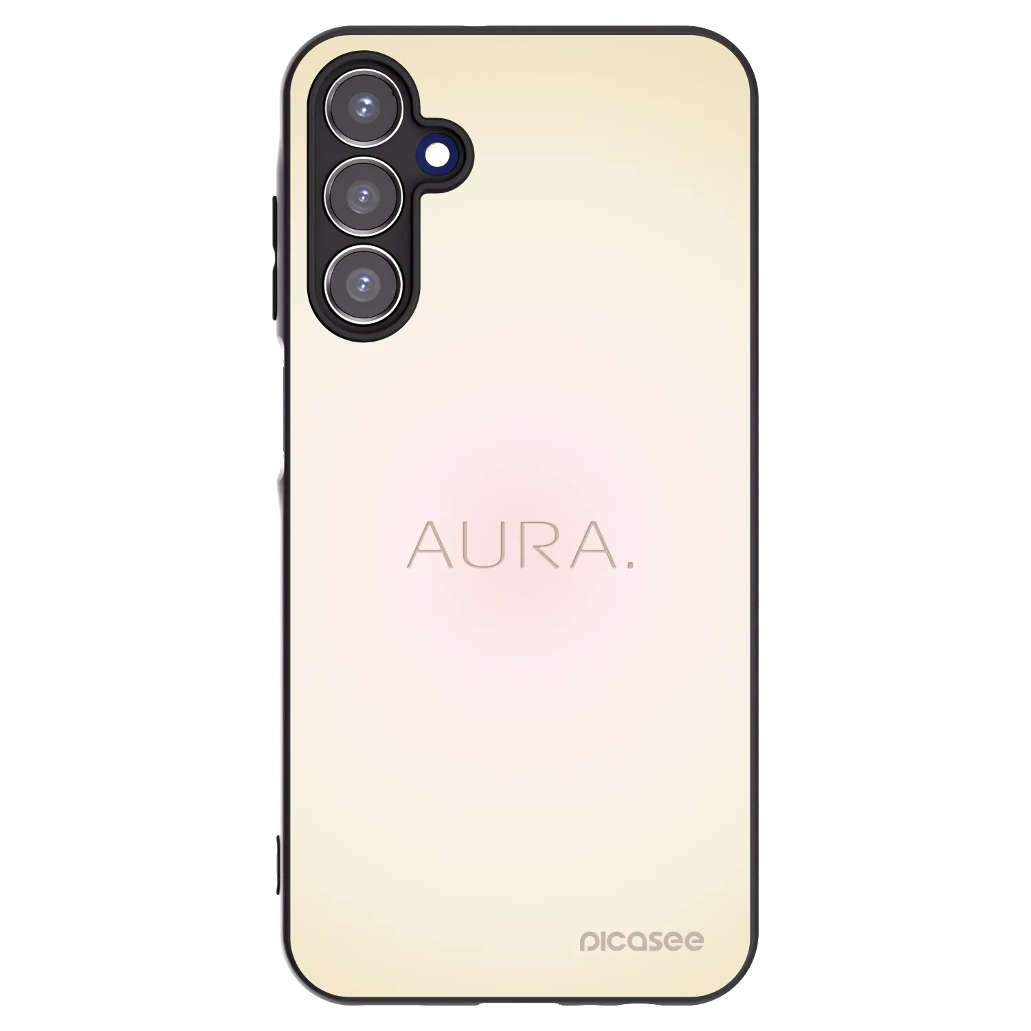 Picasee Μαύρη θήκη σιλικόνης για Samsung Galaxy A15 A155F 4G - Aura