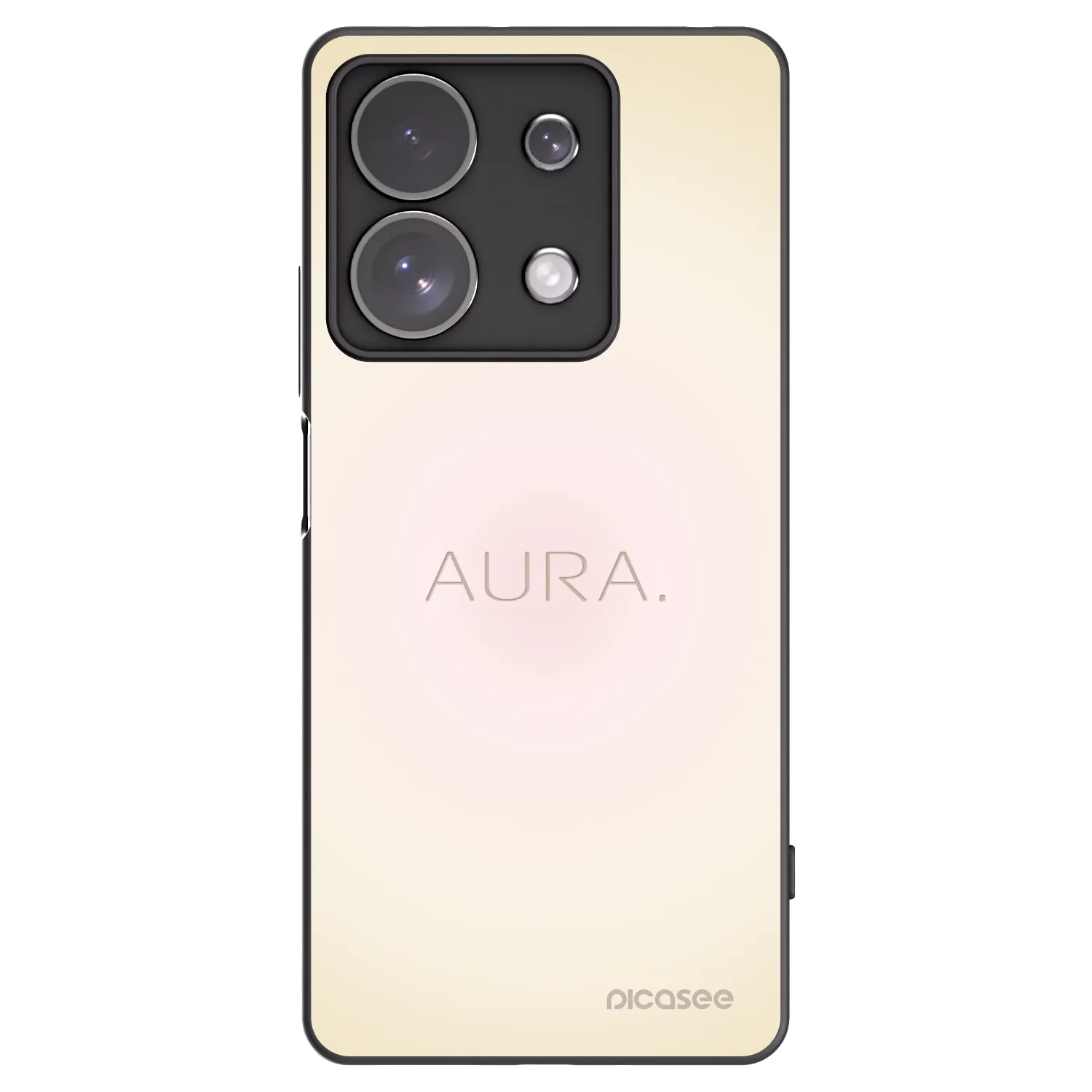 Picasee Μαύρη θήκη σιλικόνης για Xiaomi Redmi Note 13 Pro 4G - Aura