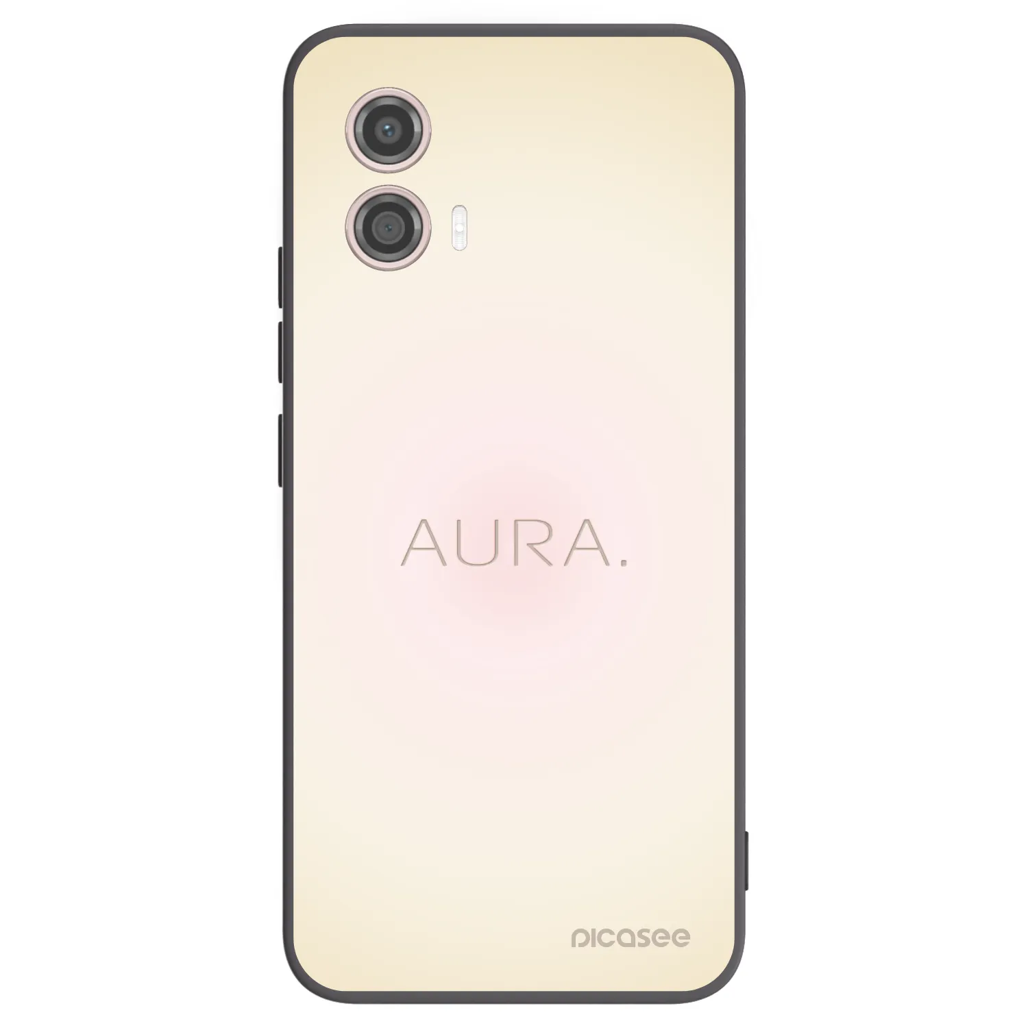 Picasee Μαύρη θήκη σιλικόνης για Motorola Moto G53 5G - Aura