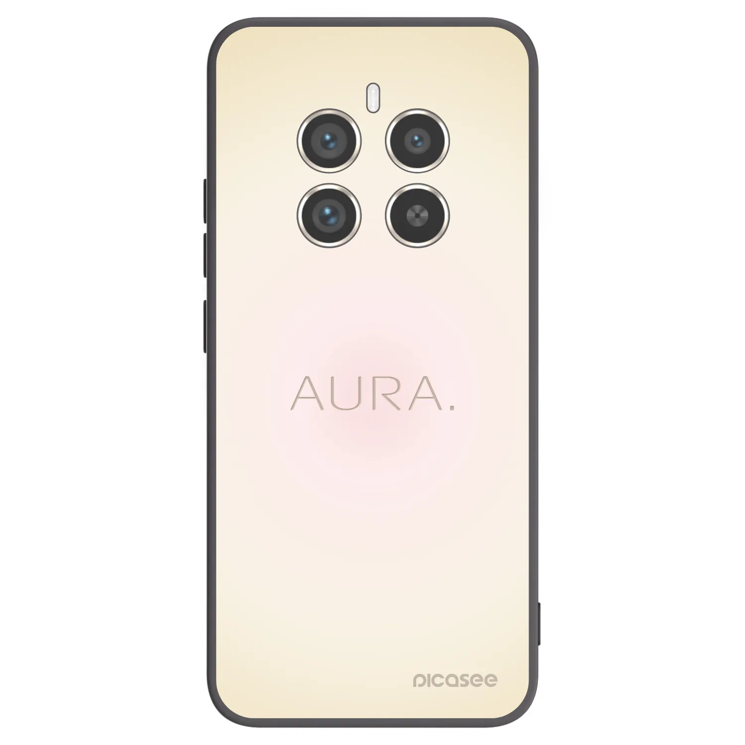 Picasee Μαύρη θήκη σιλικόνης για Realme 12 Pro 5G - Aura