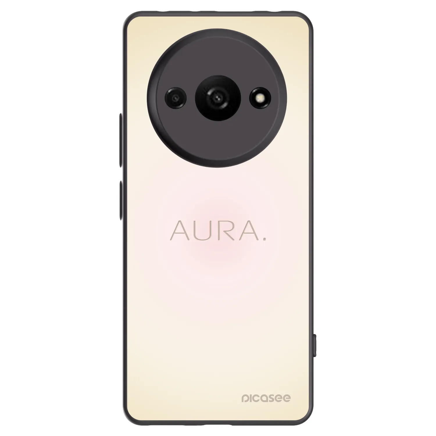 Picasee Μαύρη θήκη σιλικόνης για Xiaomi Redmi A3 - Aura