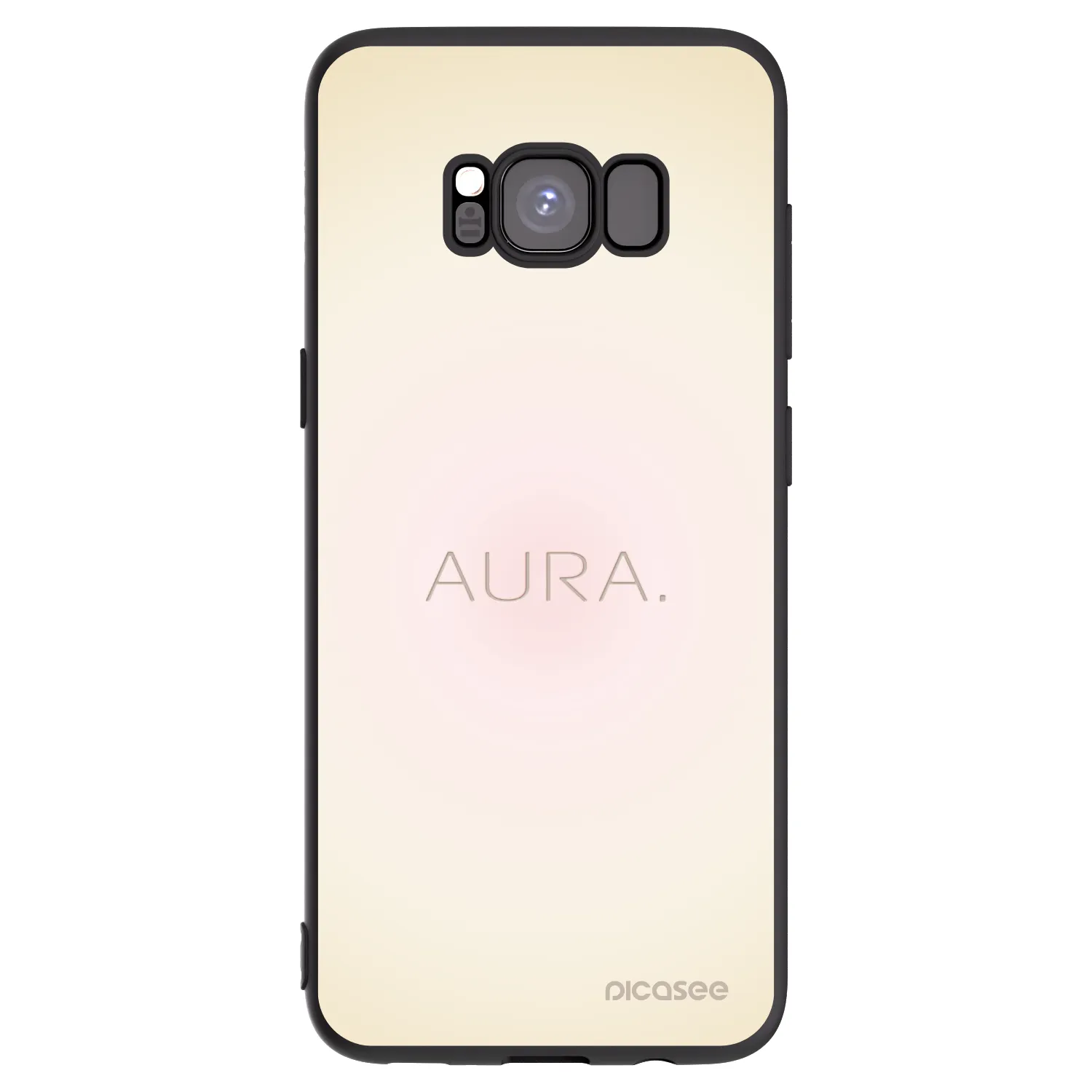 Picasee Μαύρη θήκη σιλικόνης για Samsung Galaxy S8 G950F - Aura
