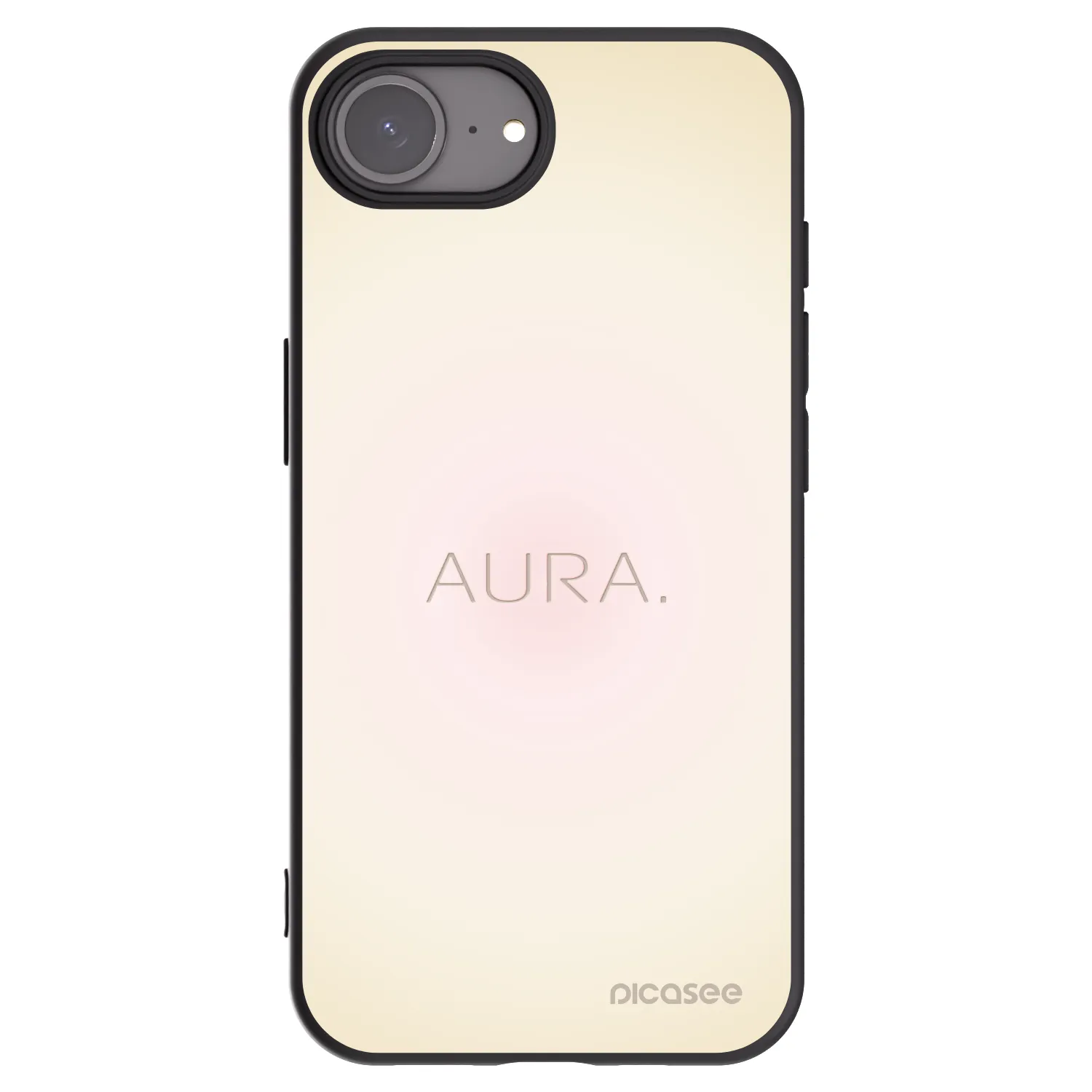 Picasee Μαύρη θήκη σιλικόνης για Apple iPhone 16e - Aura