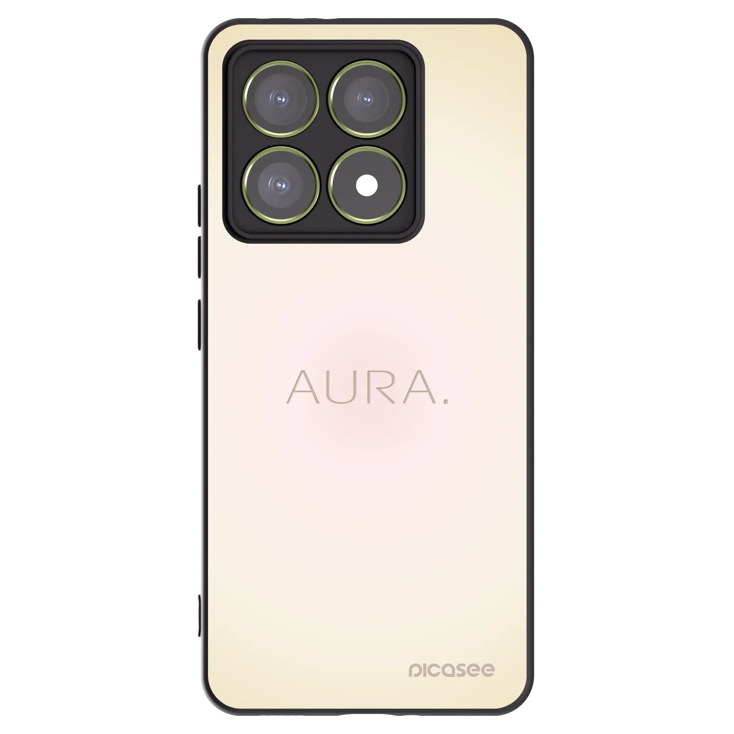 Picasee Μαύρη θήκη σιλικόνης για Xiaomi 14T - Aura