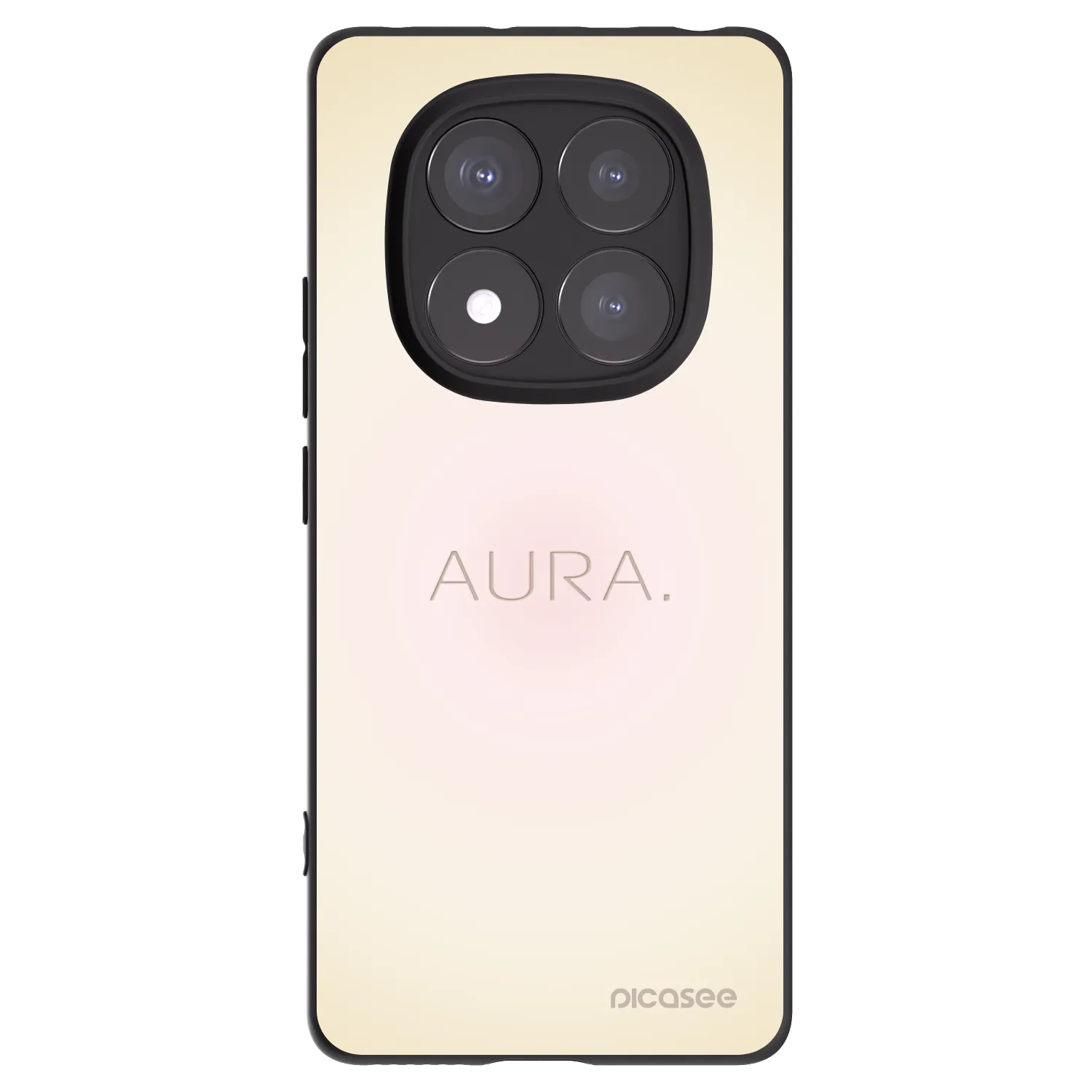 Picasee Μαύρη θήκη σιλικόνης για Xiaomi Redmi Note 14 Pro+ 5G - Aura