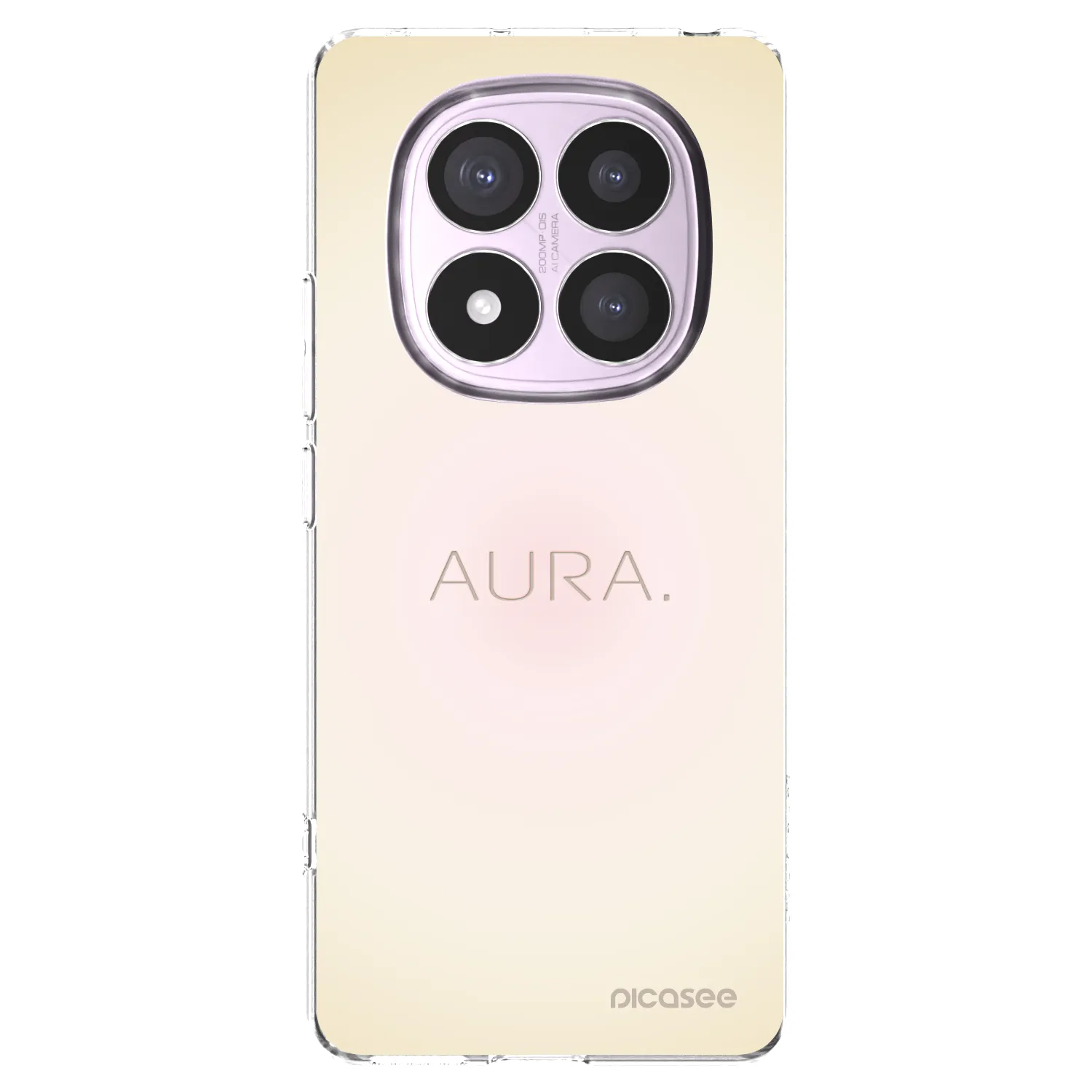 Picasee διαφανής θήκη σιλικόνης Xiaomi Redmi Note 14 Pro 5G - Aura