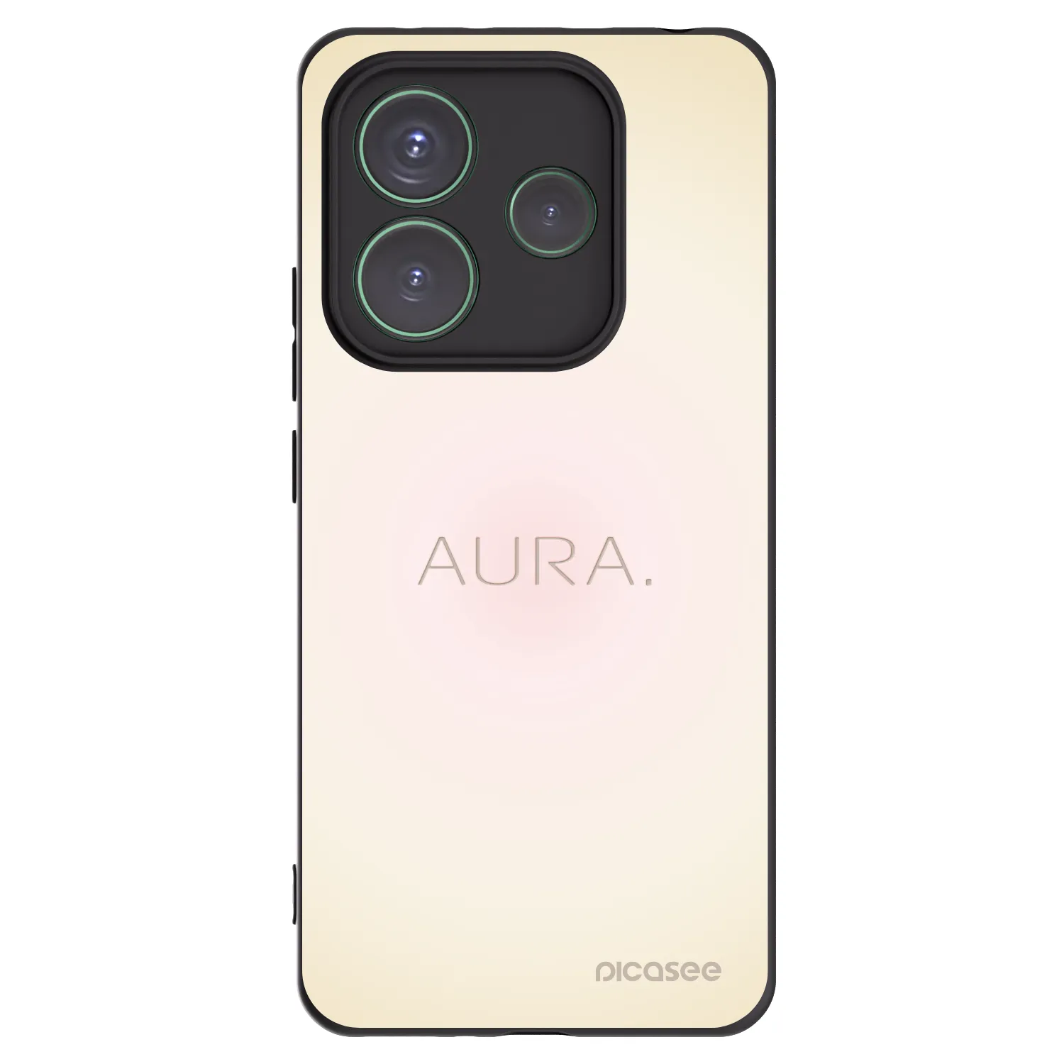 Picasee Μαύρη θήκη σιλικόνης για Xiaomi Redmi Note 14 5G - Aura