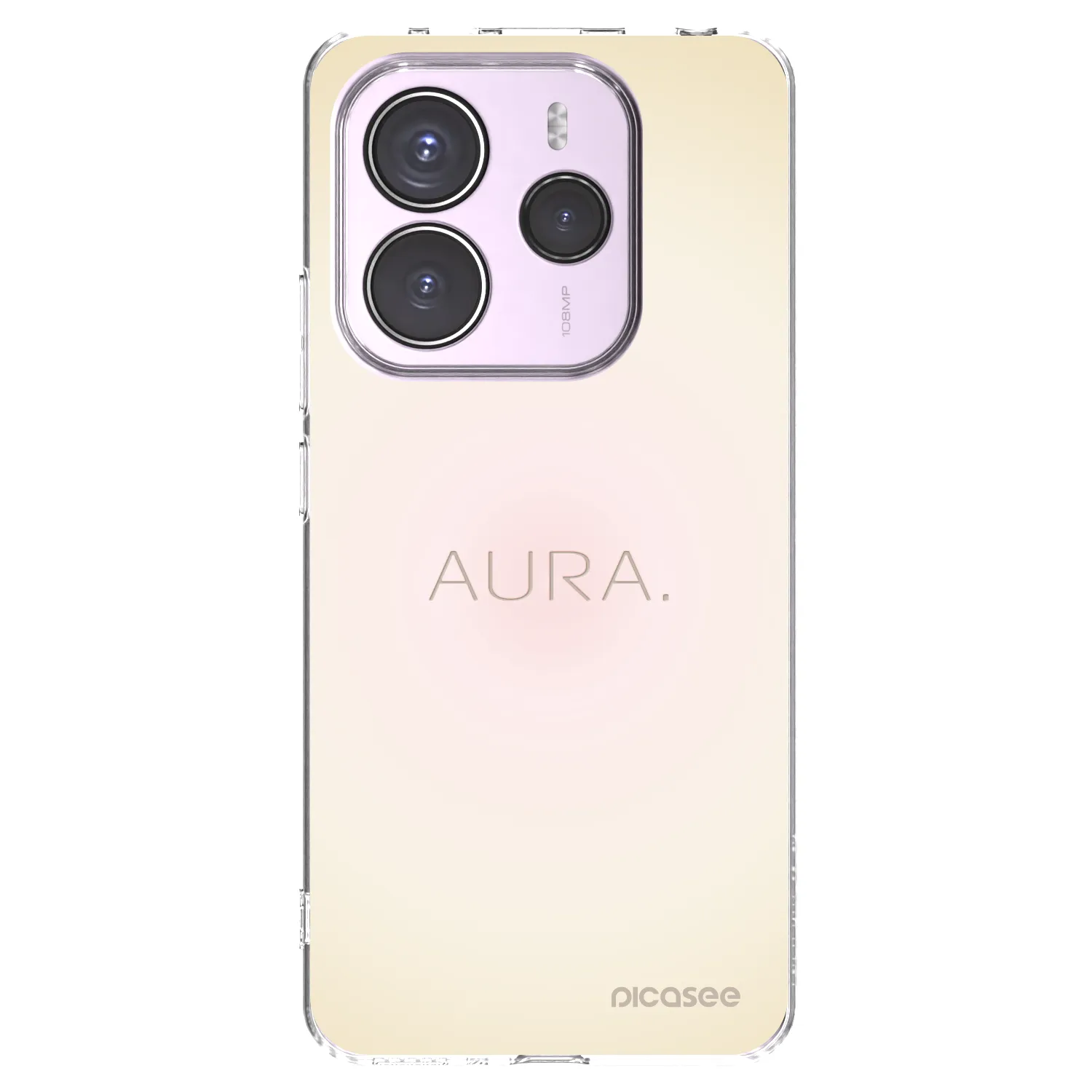 Picasee διαφανής θήκη σιλικόνης Xiaomi Redmi Note 14 5G - Aura