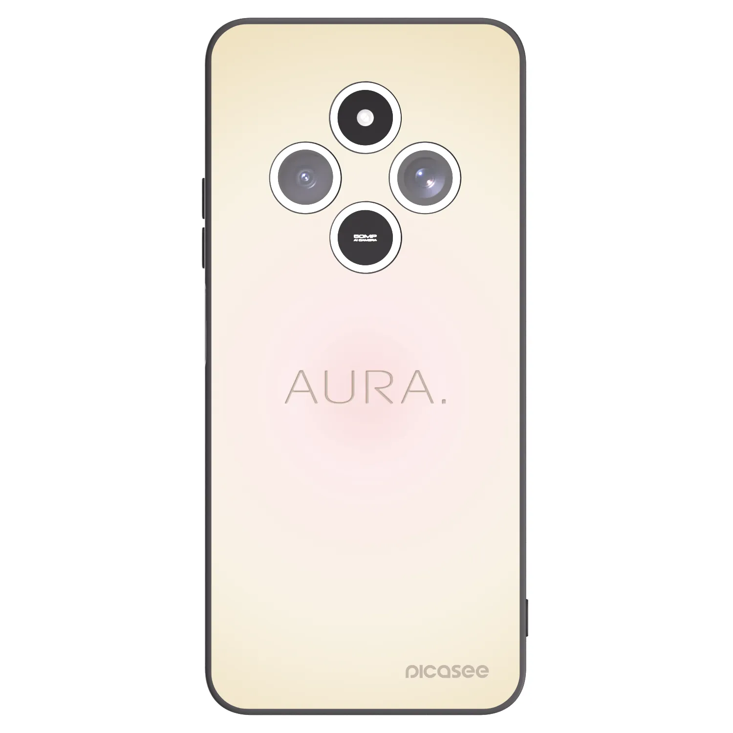 Picasee Μαύρη θήκη σιλικόνης για Xiaomi Redmi 14C - Aura