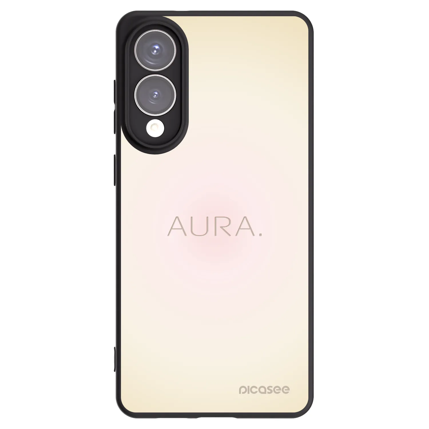Picasee Μαύρη θήκη σιλικόνης για Samsung Galaxy S25 Edge 5G - Aura