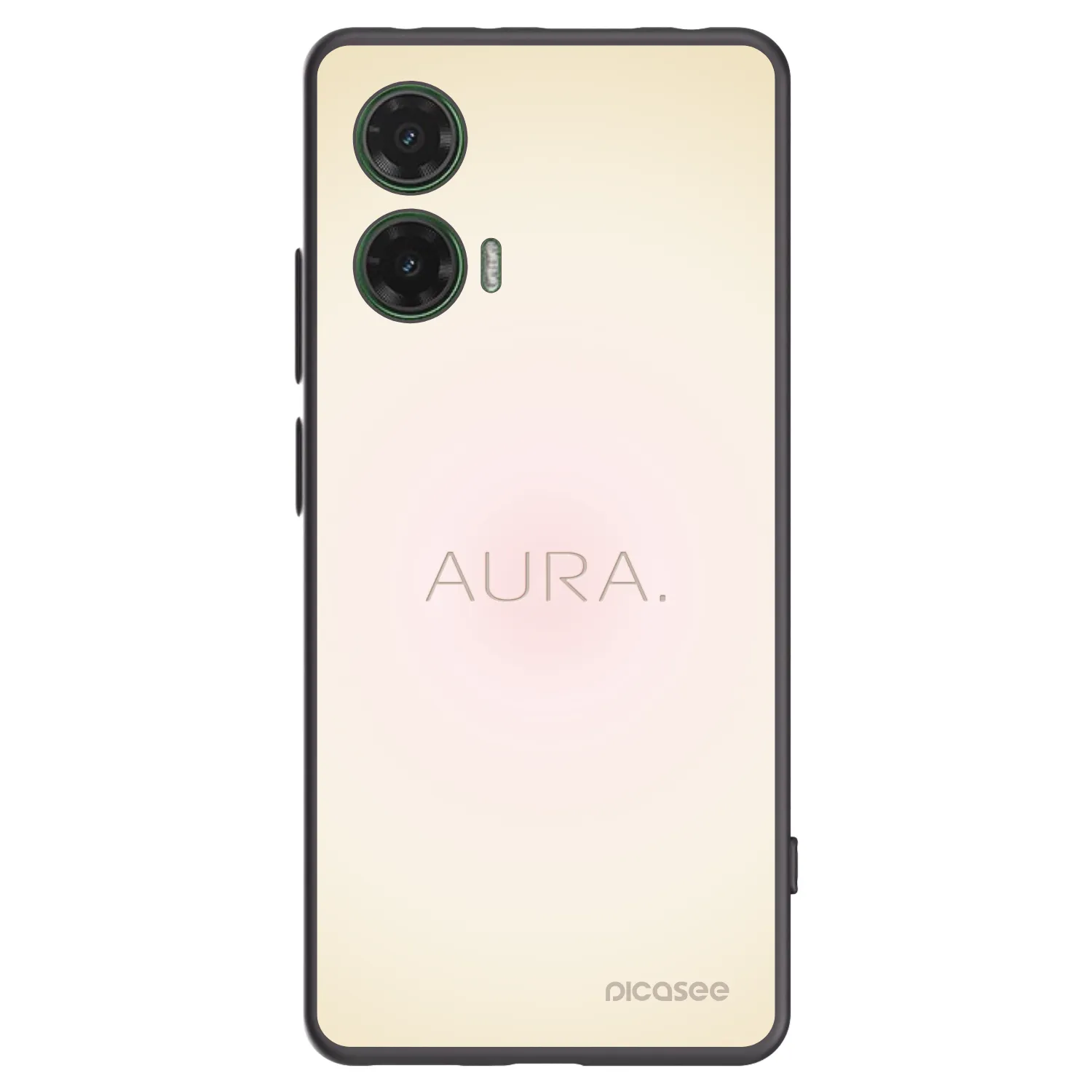 Picasee Μαύρη θήκη σιλικόνης για Motorola Moto G35 5G - Aura