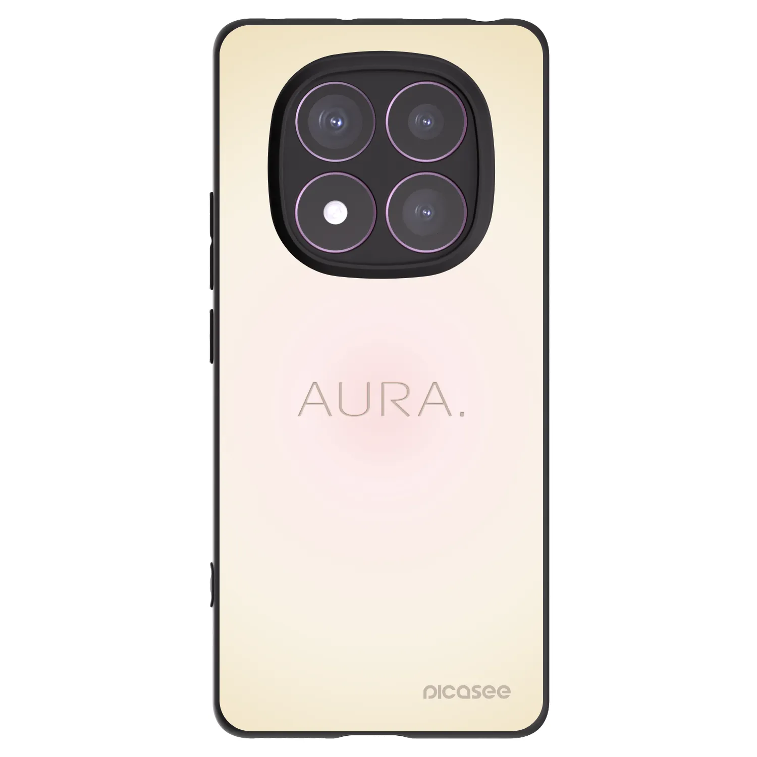Picasee Μαύρη θήκη σιλικόνης για Xiaomi Redmi Note 14 Pro 4G - Aura