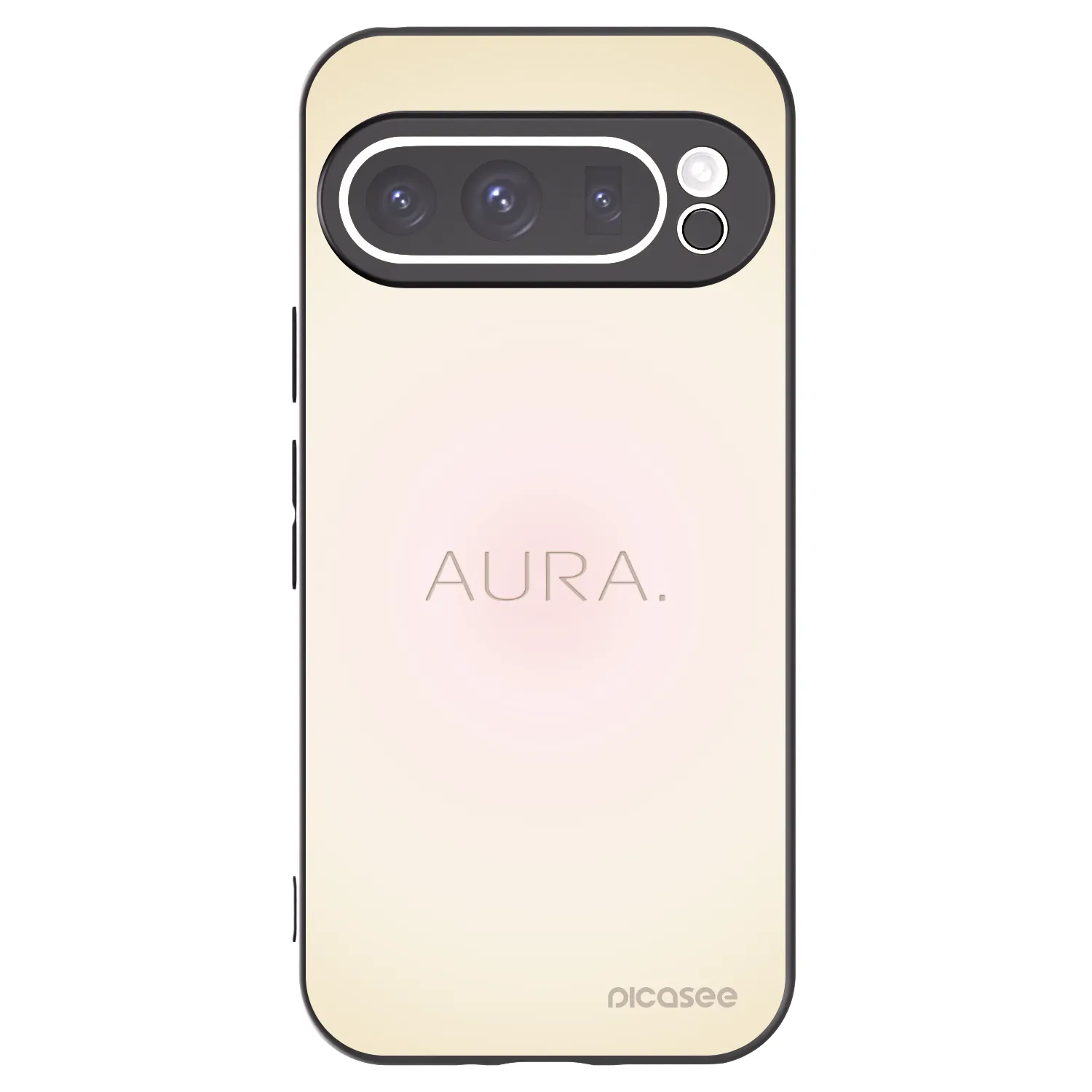 Picasee Μαύρη θήκη σιλικόνης για Google Pixel 9 Pro - Aura