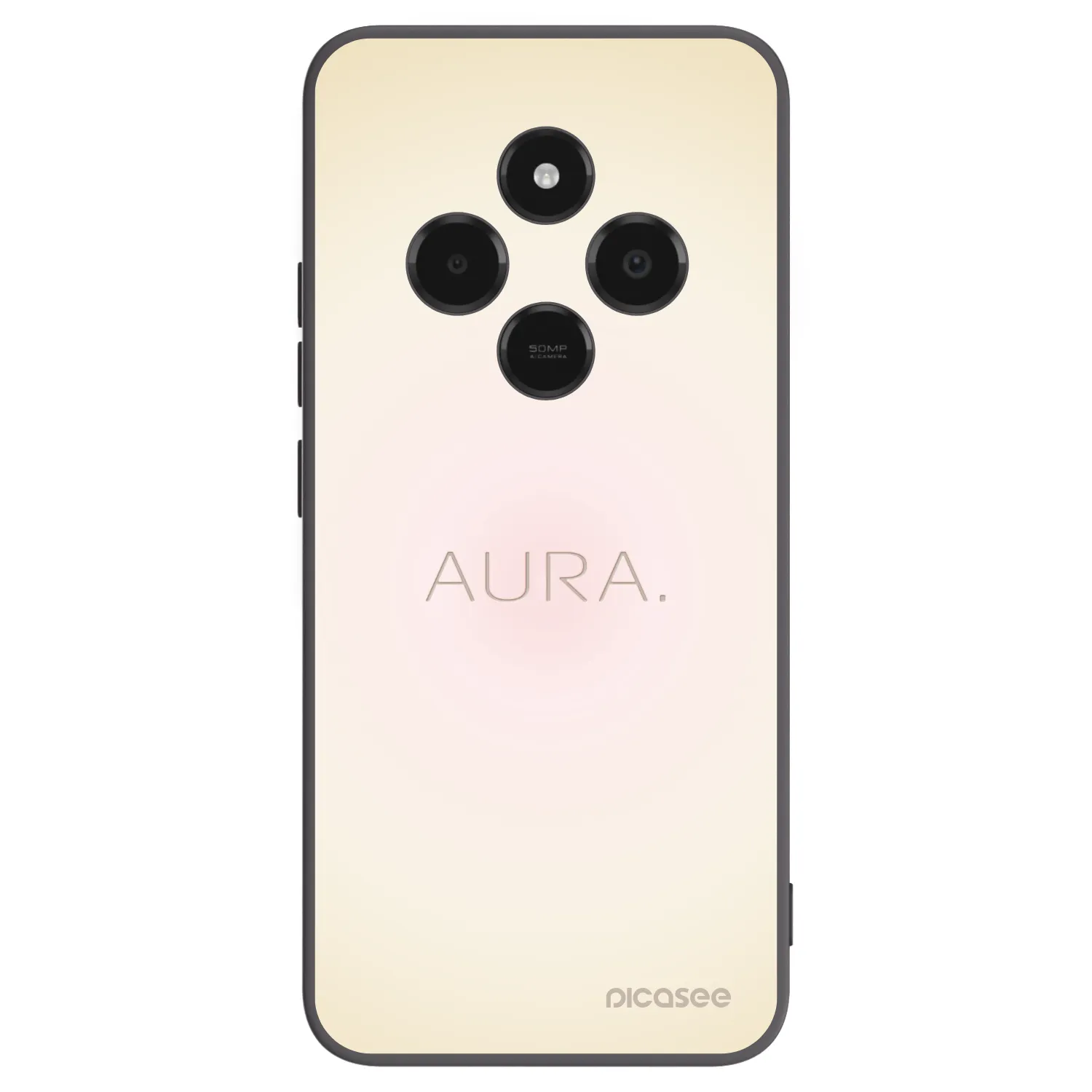 Picasee Μαύρη θήκη σιλικόνης για Xiaomi Poco C75 - Aura