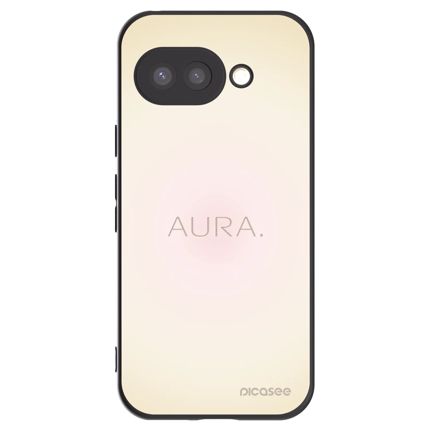Picasee Μαύρη θήκη σιλικόνης για Google Pixel 9a - Aura