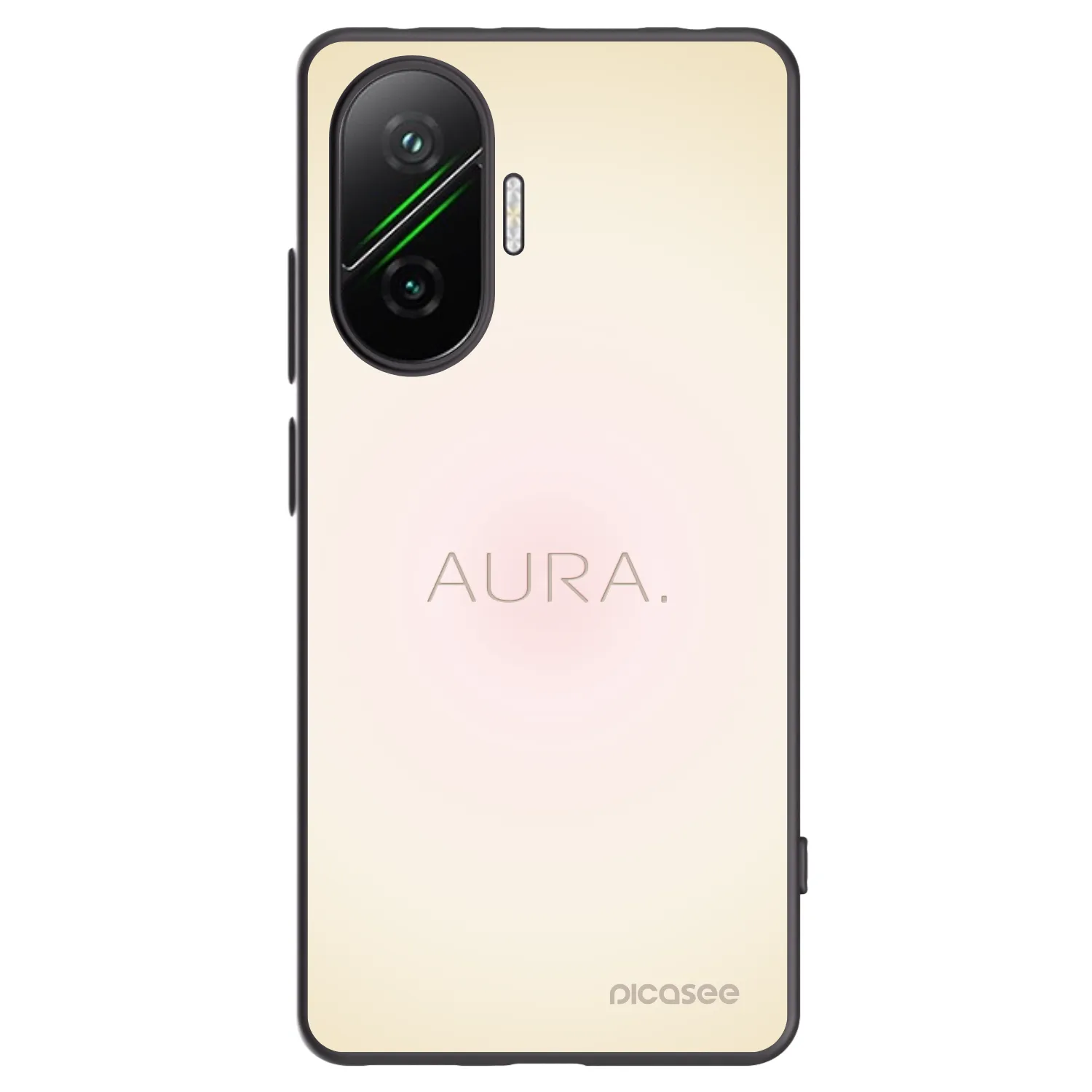 Picasee Μαύρη θήκη σιλικόνης για Xiaomi Poco F7 Pro 5G - Aura