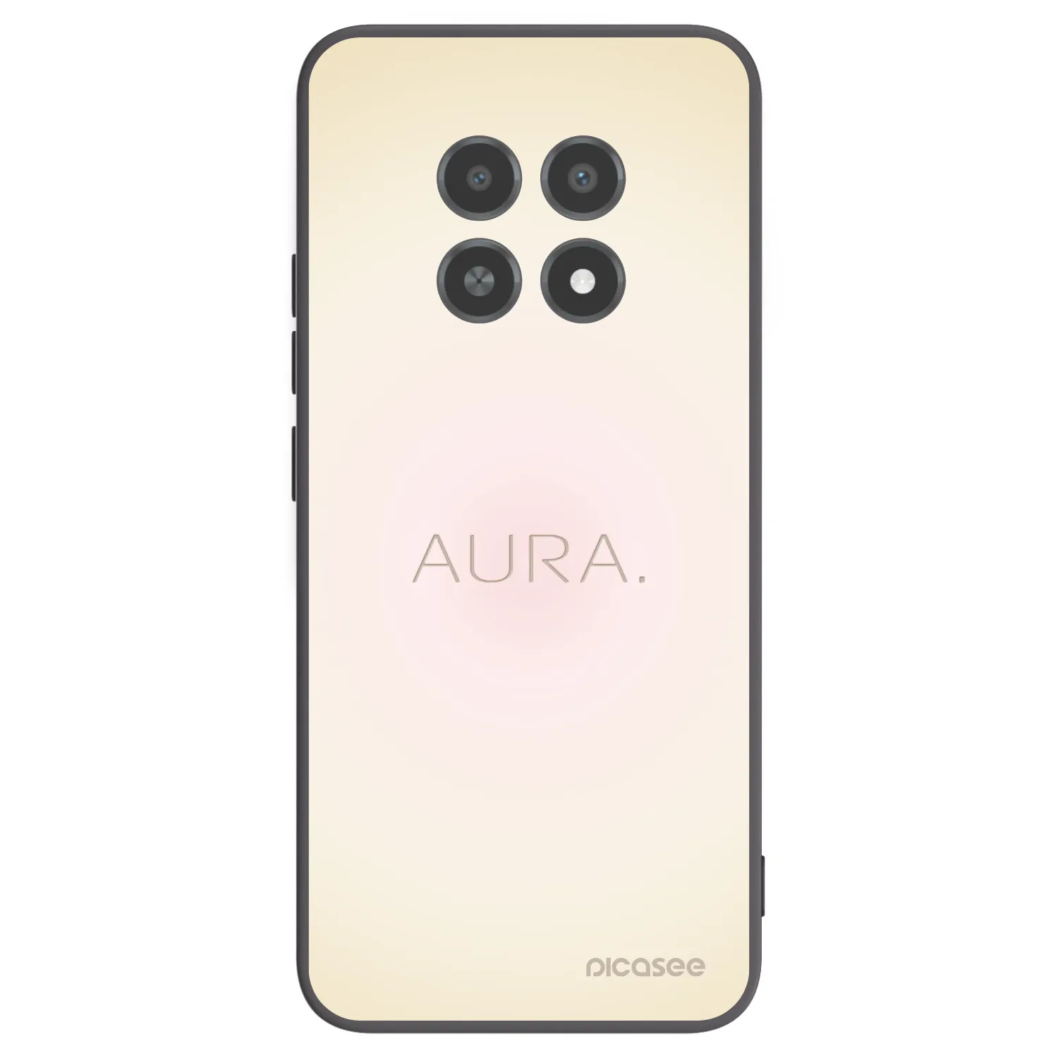 Picasee Μαύρη θήκη σιλικόνης για Realme 12X - Aura