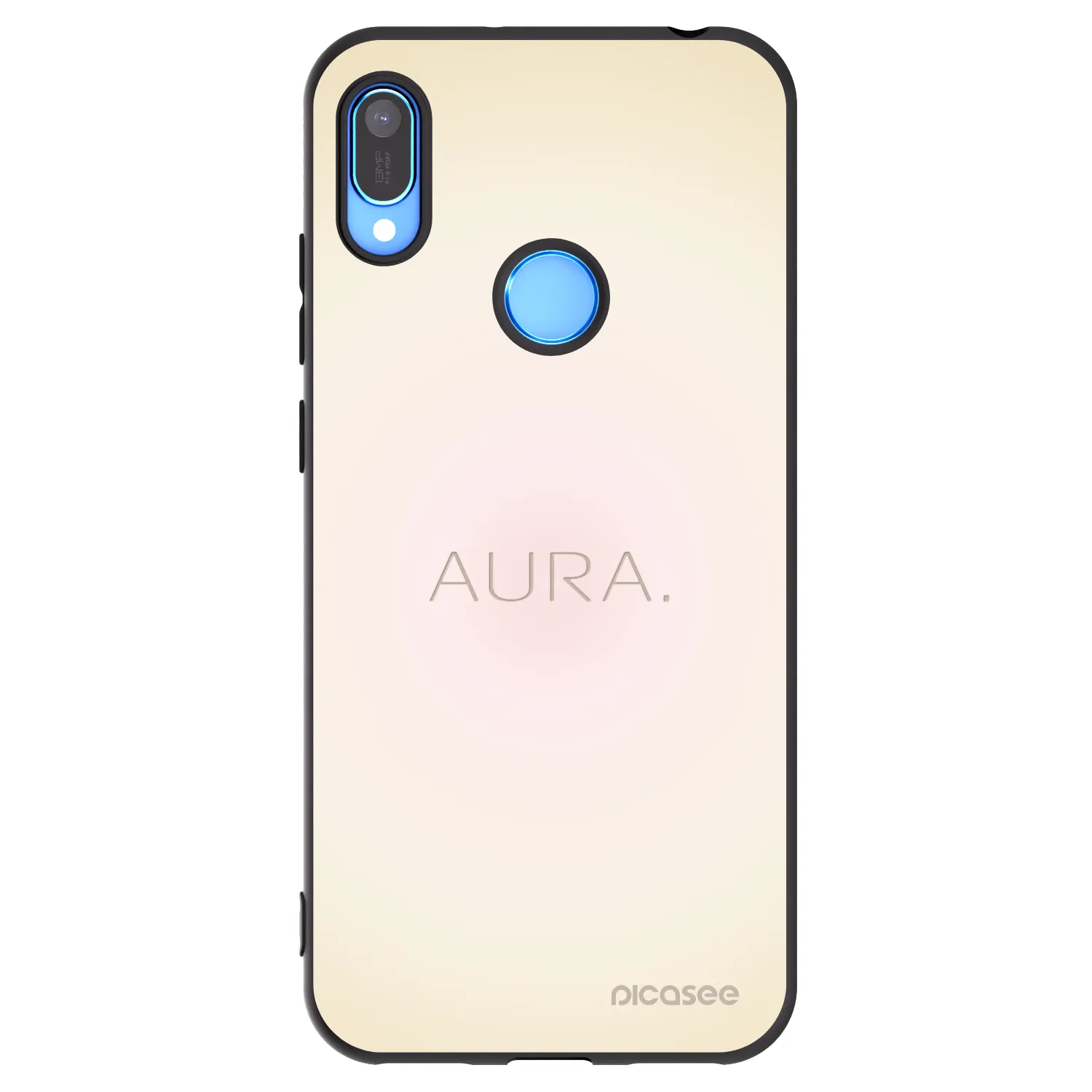 Picasee Μαύρη θήκη σιλικόνης για Huawei Y6 2019 - Aura