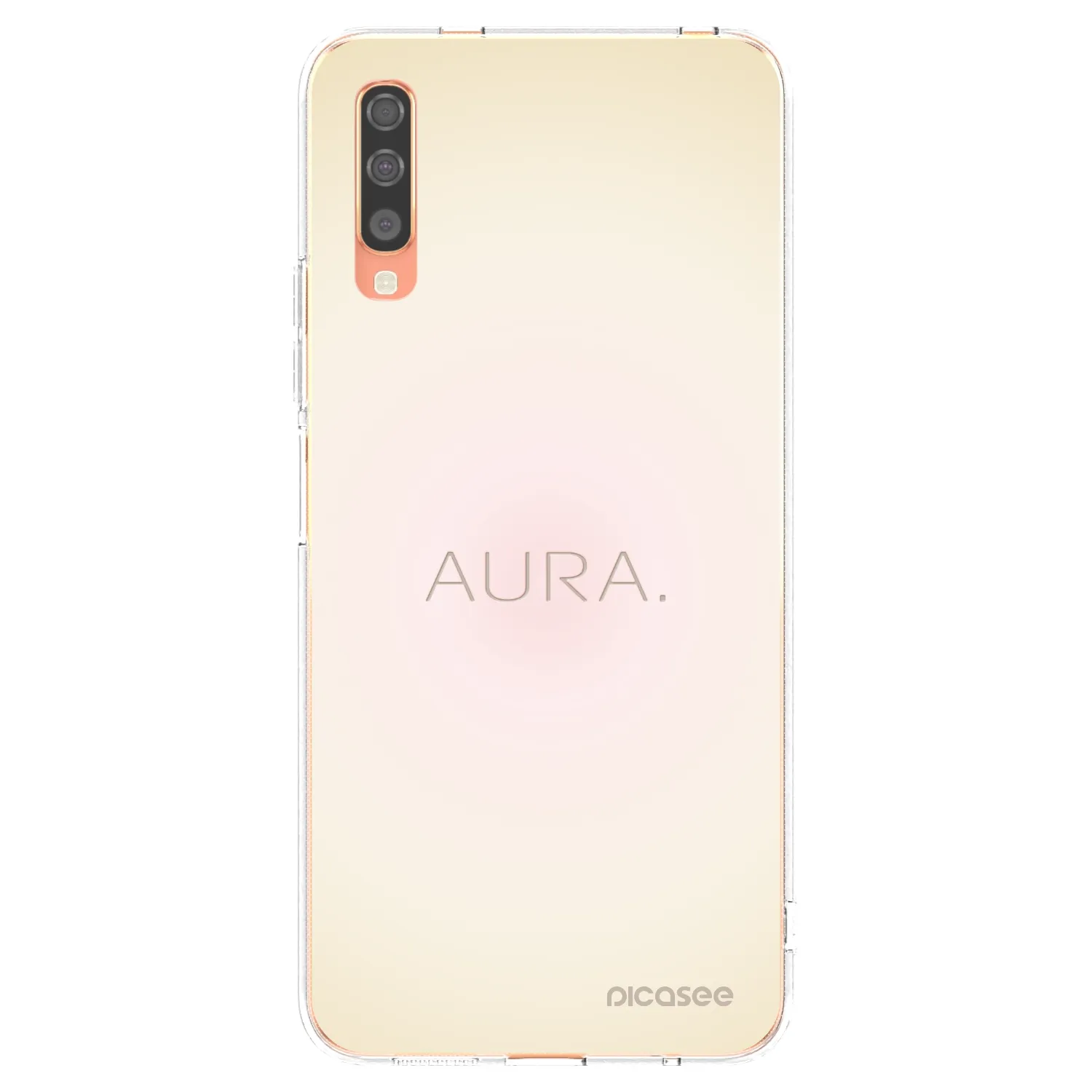 Picasee διαφανής θήκη σιλικόνης Samsung Galaxy A70 A705F - Aura