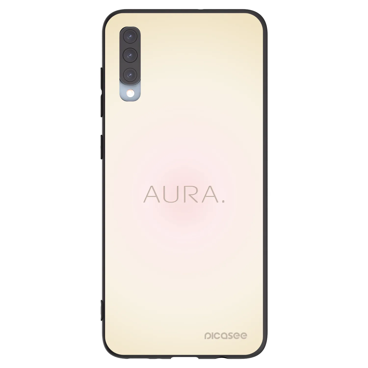 Picasee Μαύρη θήκη σιλικόνης για Samsung Galaxy A70 A705F - Aura