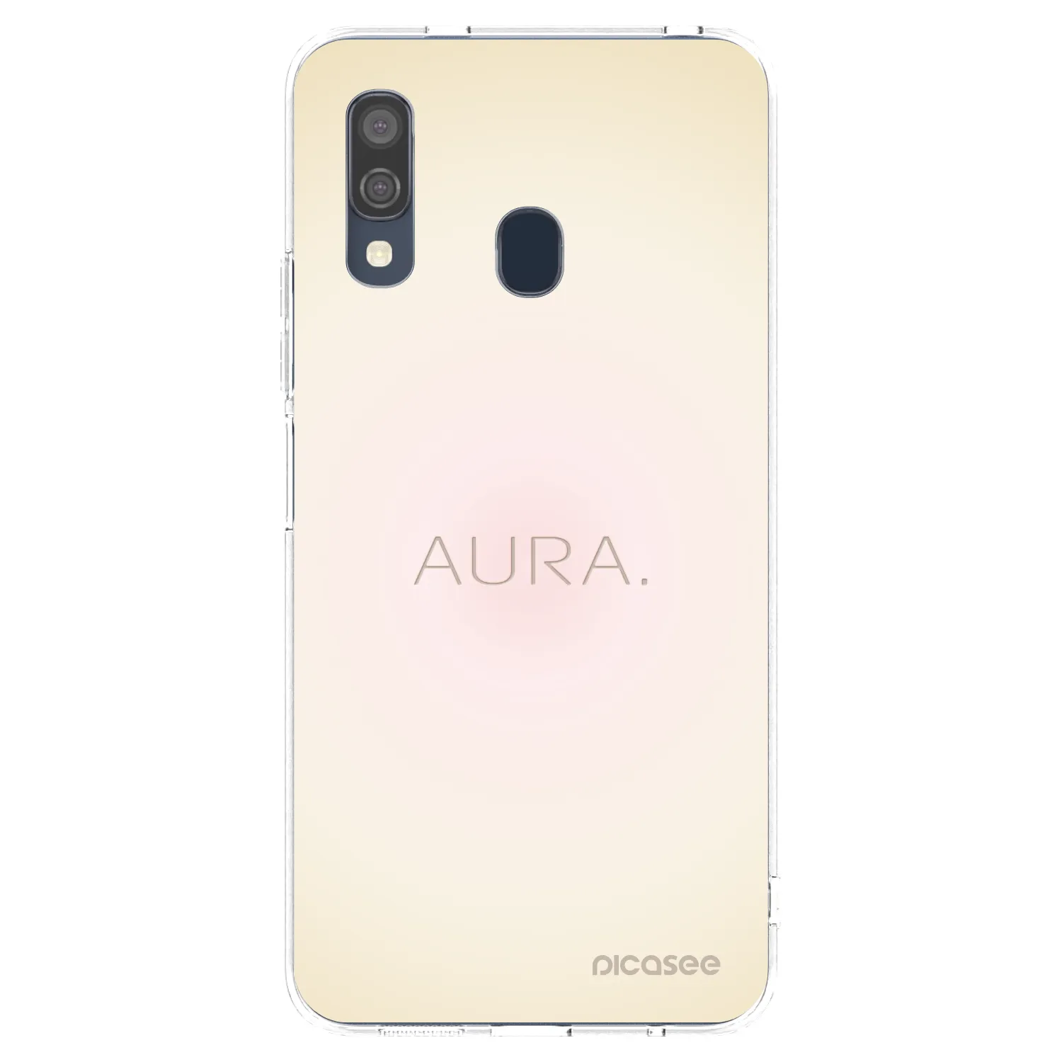 Picasee διαφανής θήκη σιλικόνης Samsung Galaxy A40 A405F - Aura
