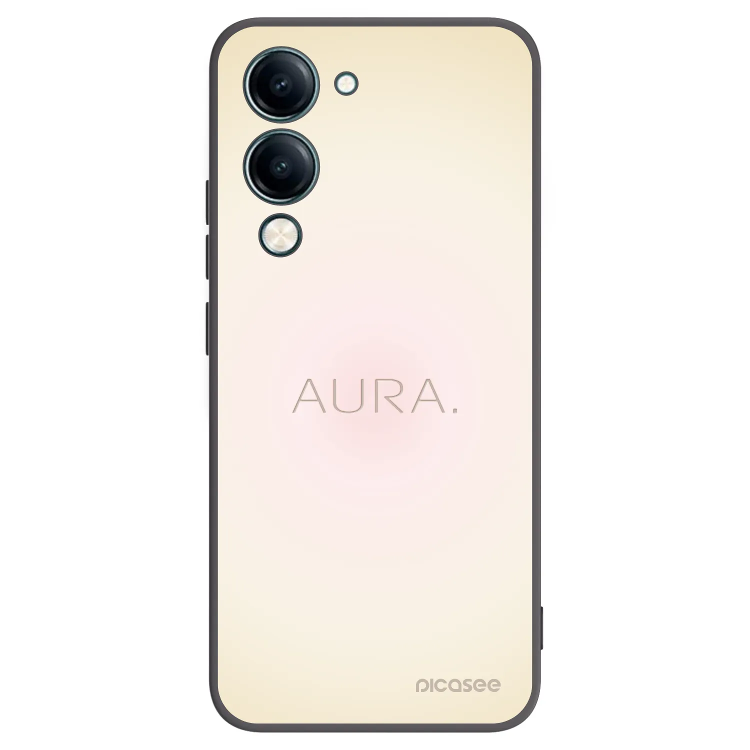 Picasee Μαύρη θήκη σιλικόνης για Vivo Y29s 5G - Aura