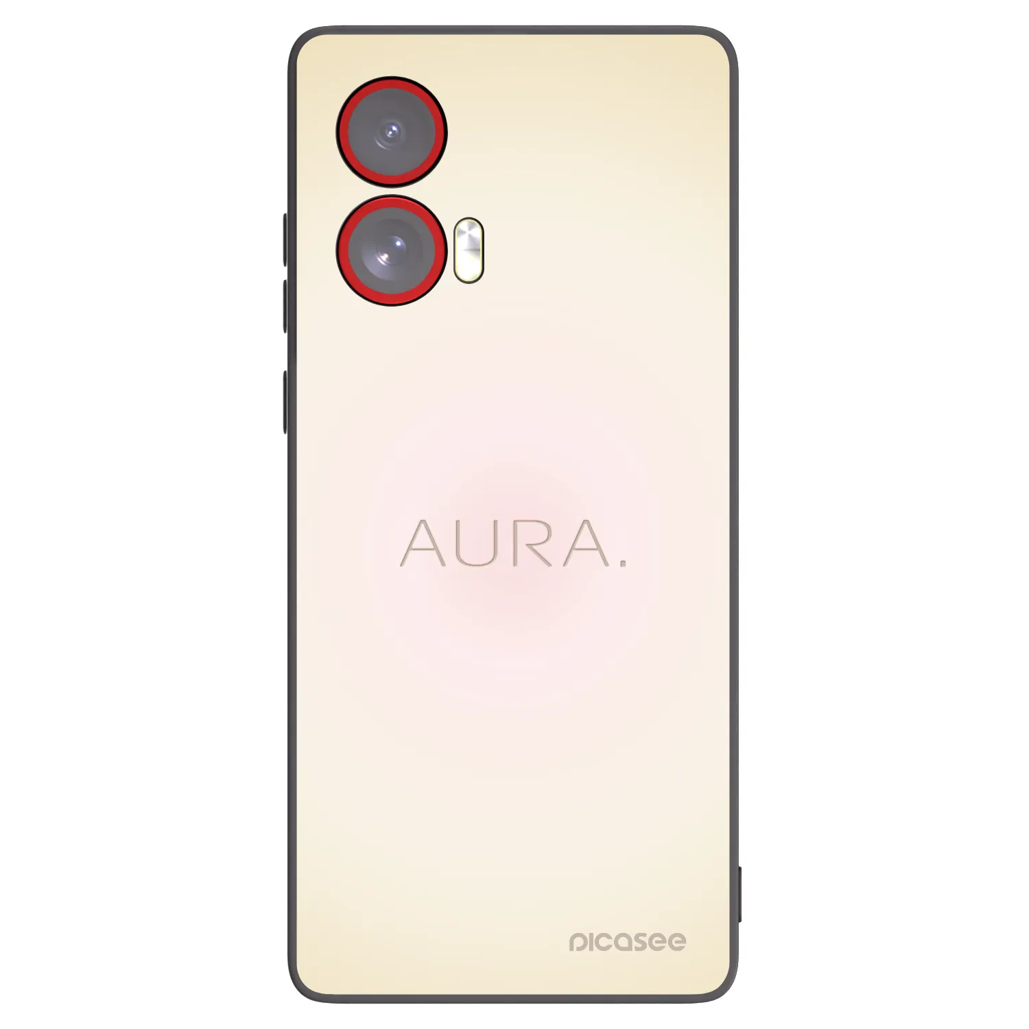 Picasee Μαύρη θήκη σιλικόνης για Motorola Edge 50 Fusion - Aura