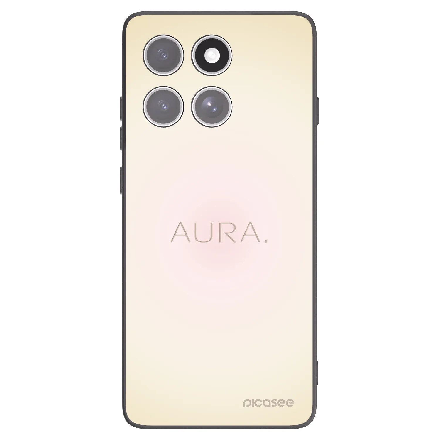 Picasee Μαύρη θήκη σιλικόνης για Motorola Edge 60 Fusion - Aura