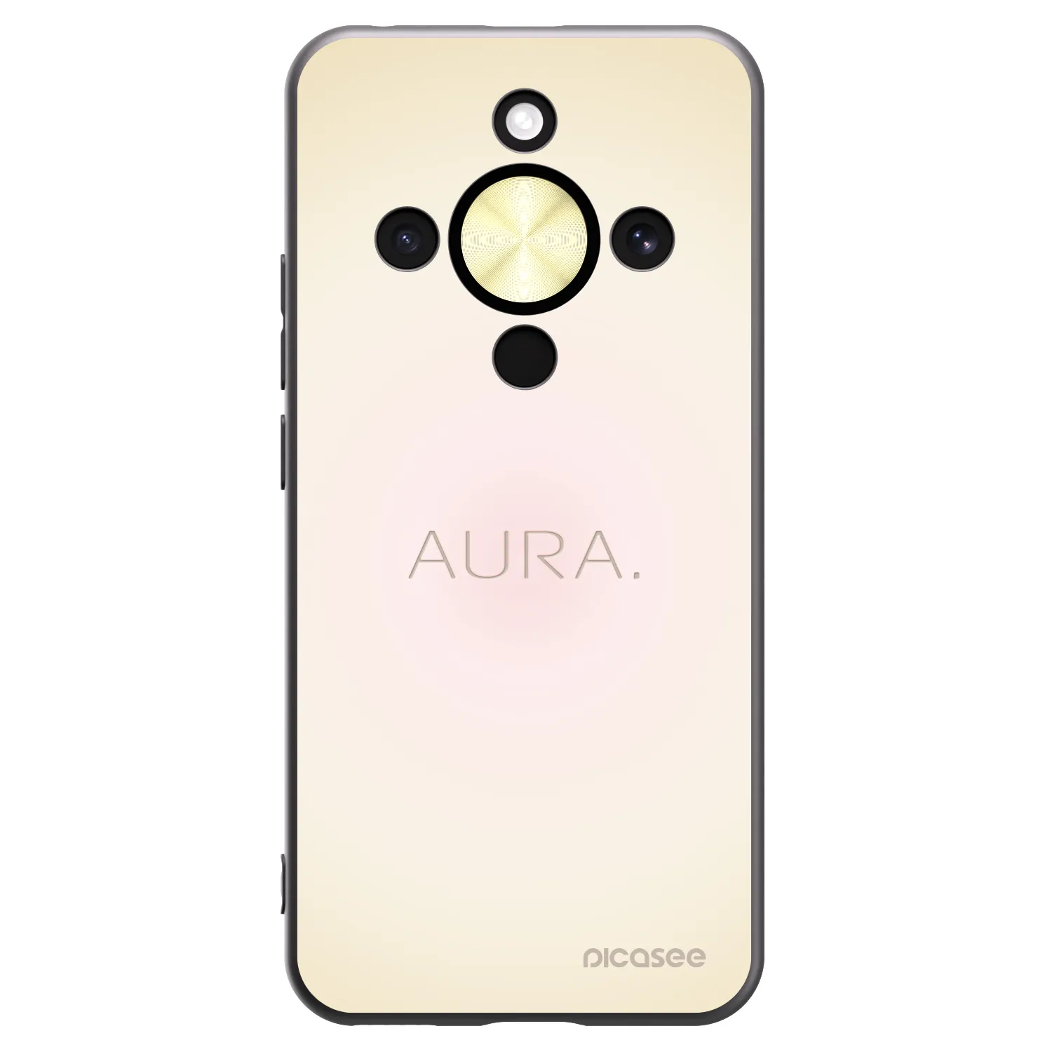 Picasee Μαύρη θήκη σιλικόνης για Honor Magic8 Lite 5G - Aura