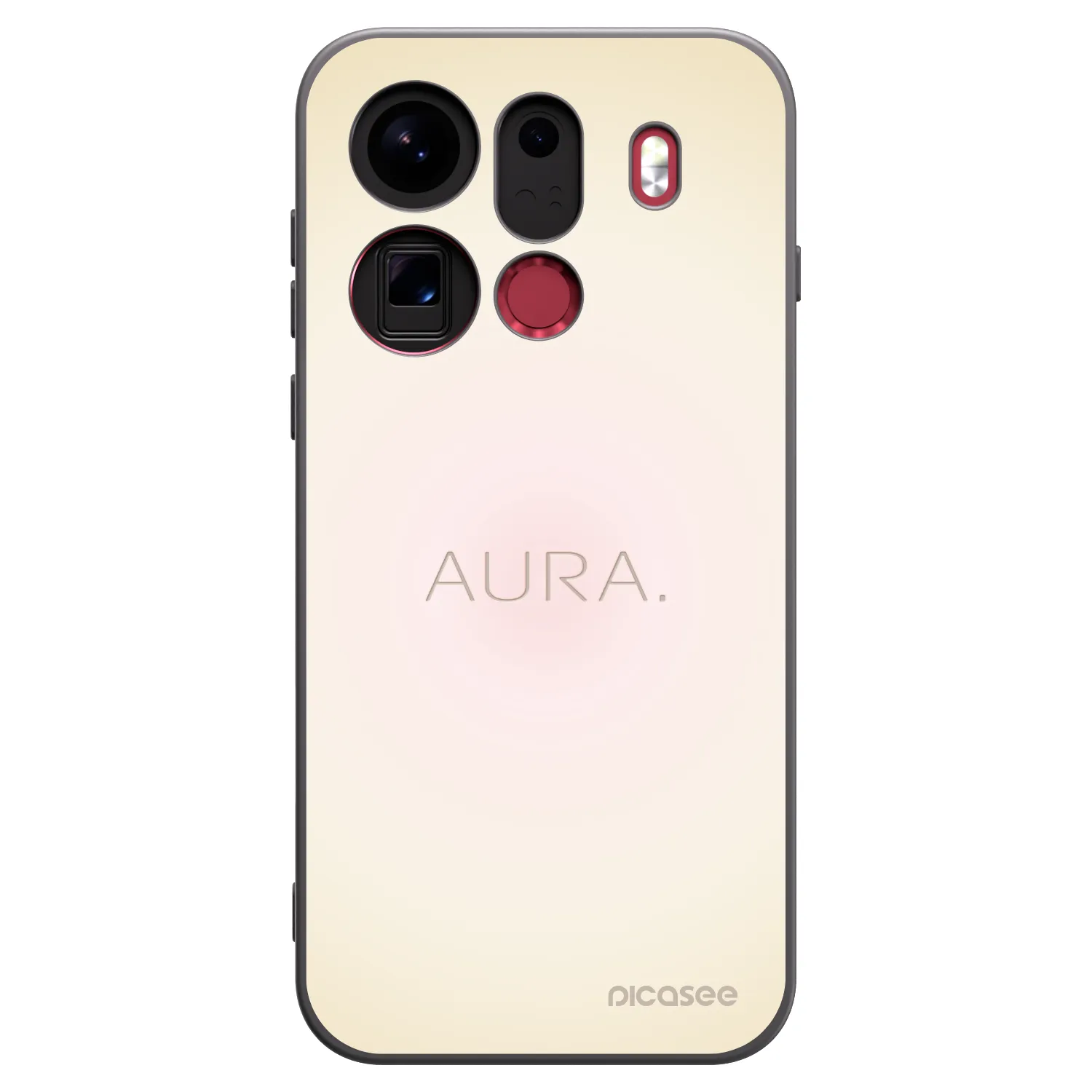 Picasee Μαύρη θήκη σιλικόνης για OPPO Find X9 Pro - Aura
