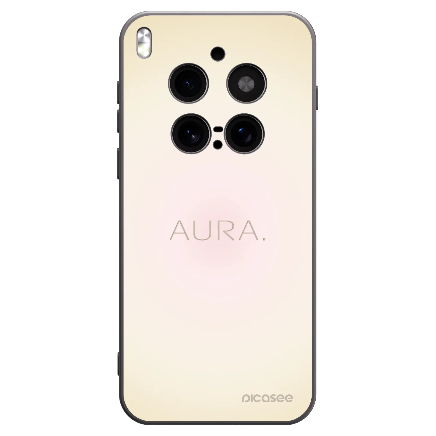 Picasee Μαύρη θήκη σιλικόνης για Vivo X300 Pro - Aura
