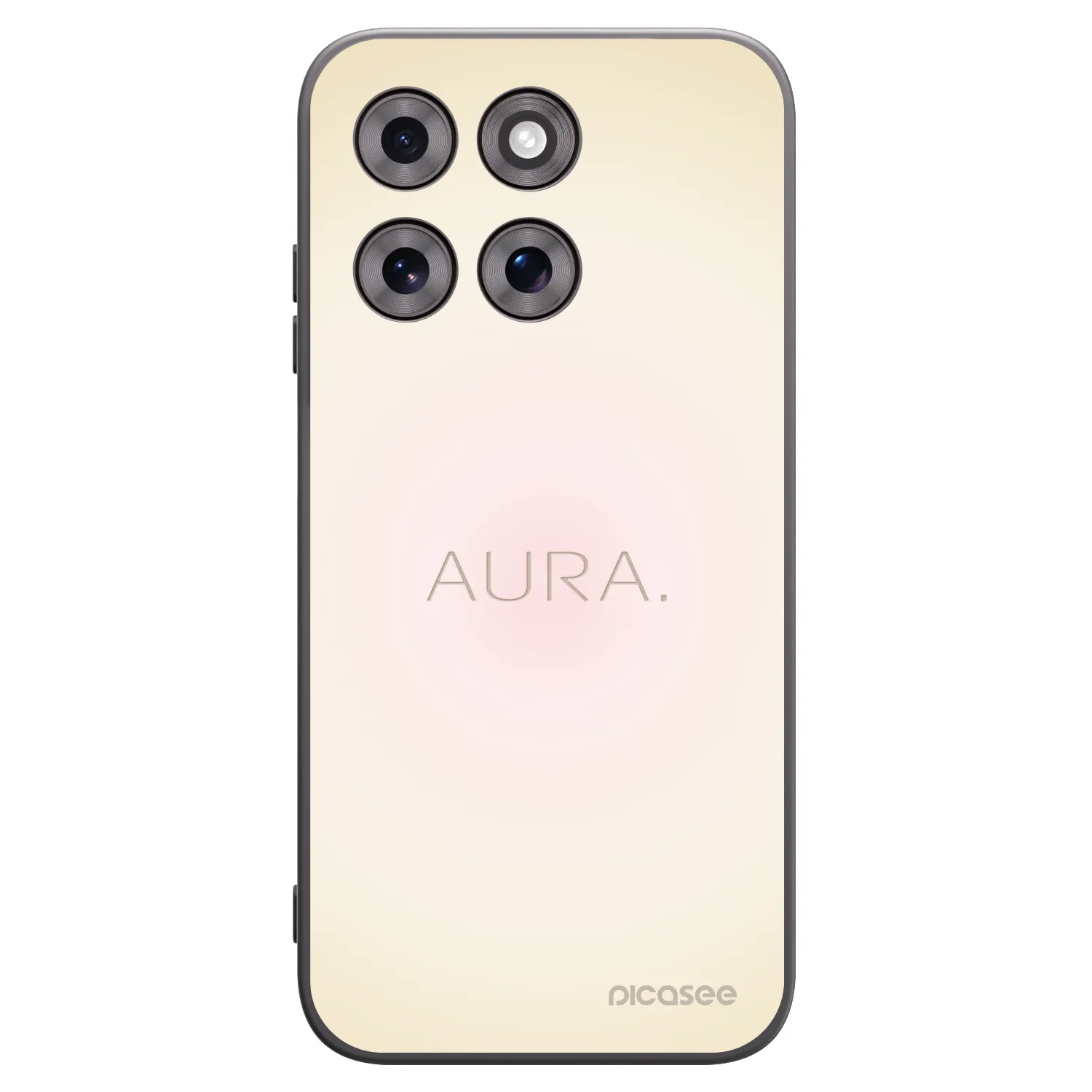 Picasee Μαύρη θήκη σιλικόνης για Motorola Moto G77 - Aura