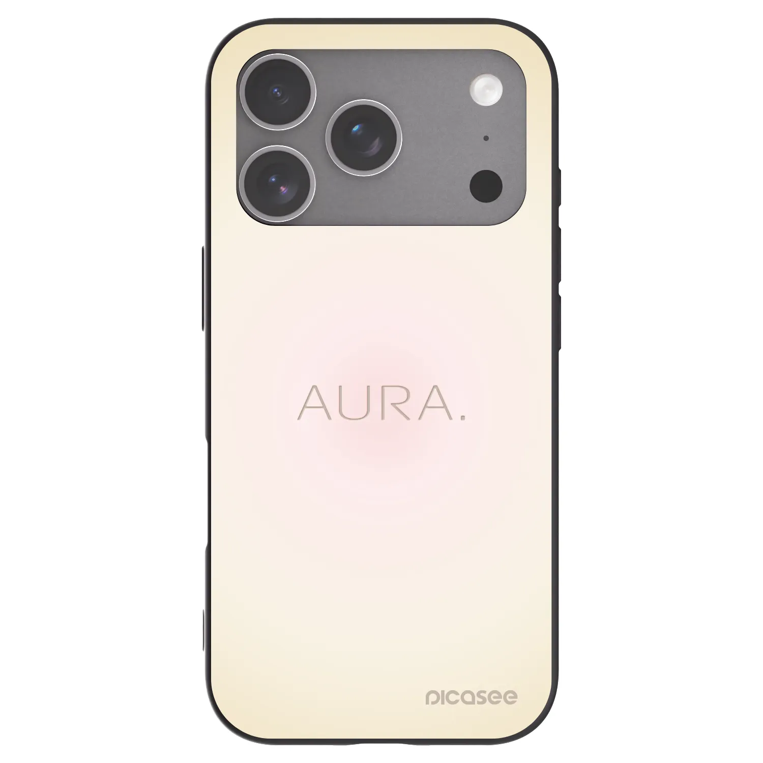 Picasee Μαύρη θήκη σιλικόνης για Apple iPhone 18 Pro - Aura
