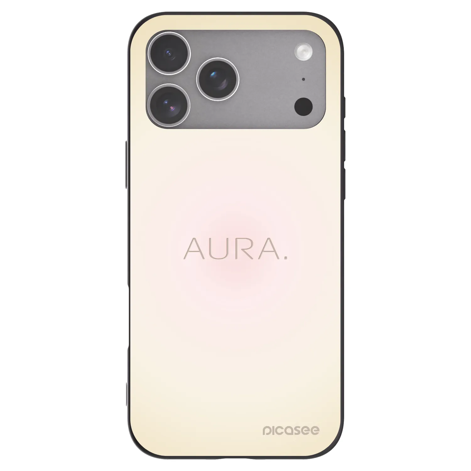 Picasee Μαύρη θήκη σιλικόνης για Apple iPhone 18 Pro Max - Aura