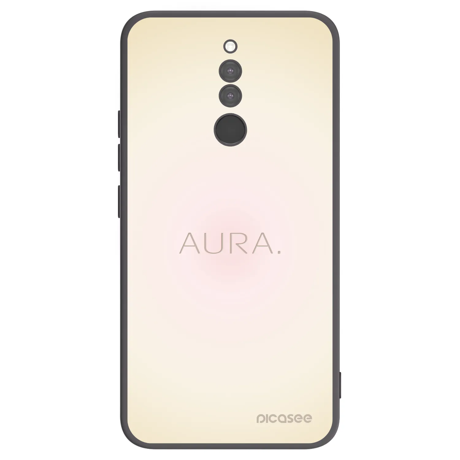 Picasee Μαύρη θήκη σιλικόνης για Xiaomi Redmi 8 - Aura