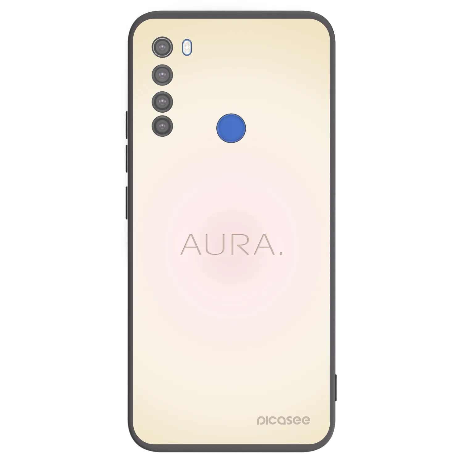 Picasee Μαύρη θήκη σιλικόνης για Xiaomi Redmi Note 8T - Aura