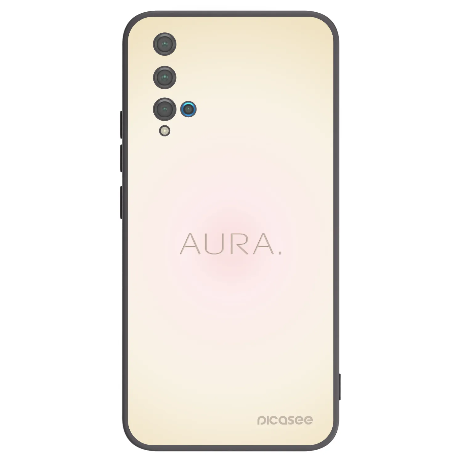 Picasee Μαύρη θήκη σιλικόνης για Huawei Nova 5T - Aura