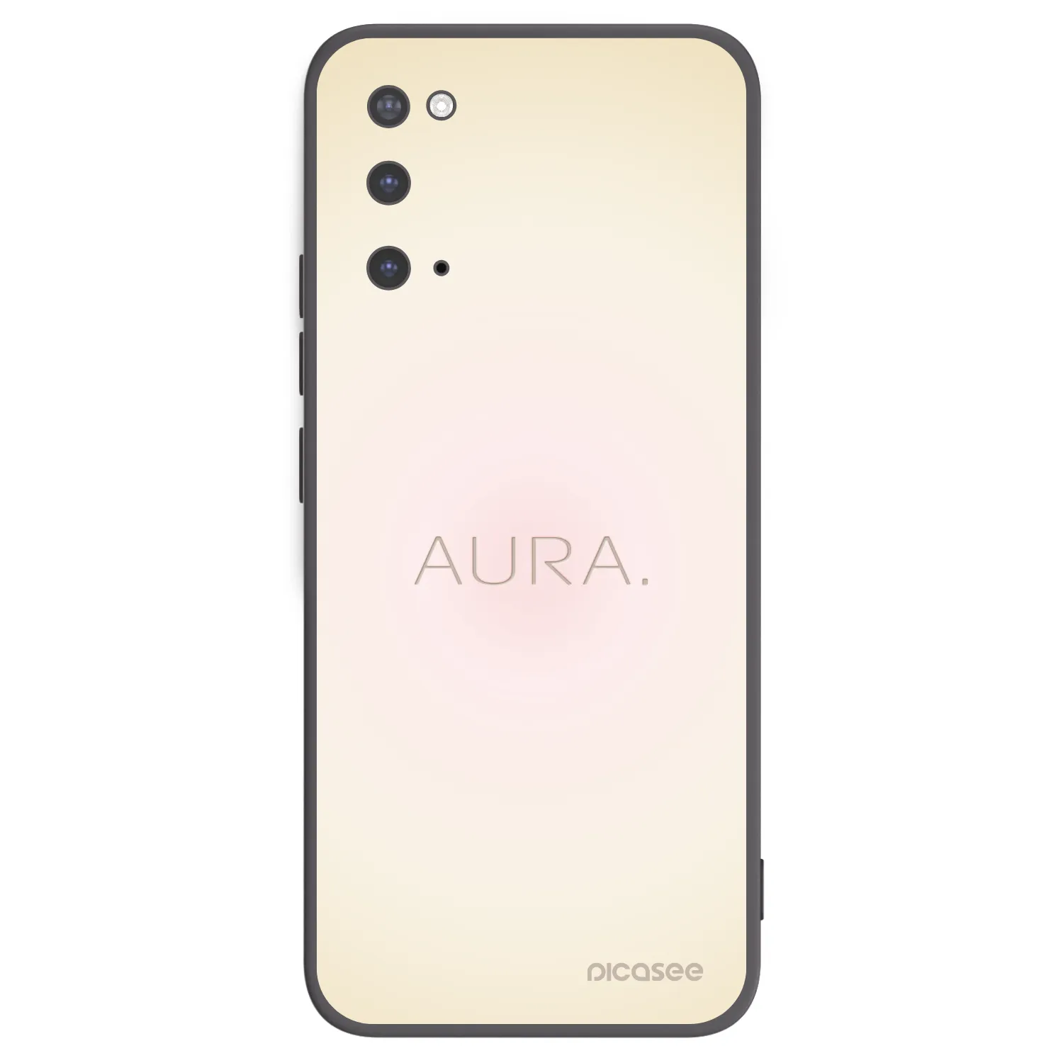 Picasee Μαύρη θήκη σιλικόνης για Samsung Galaxy S20 G980F - Aura