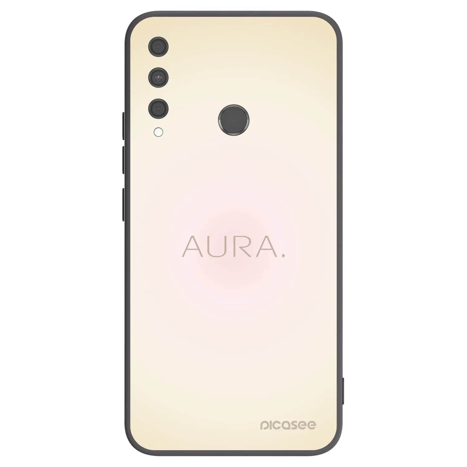Picasee Μαύρη θήκη σιλικόνης για Huawei P40 Lite E - Aura