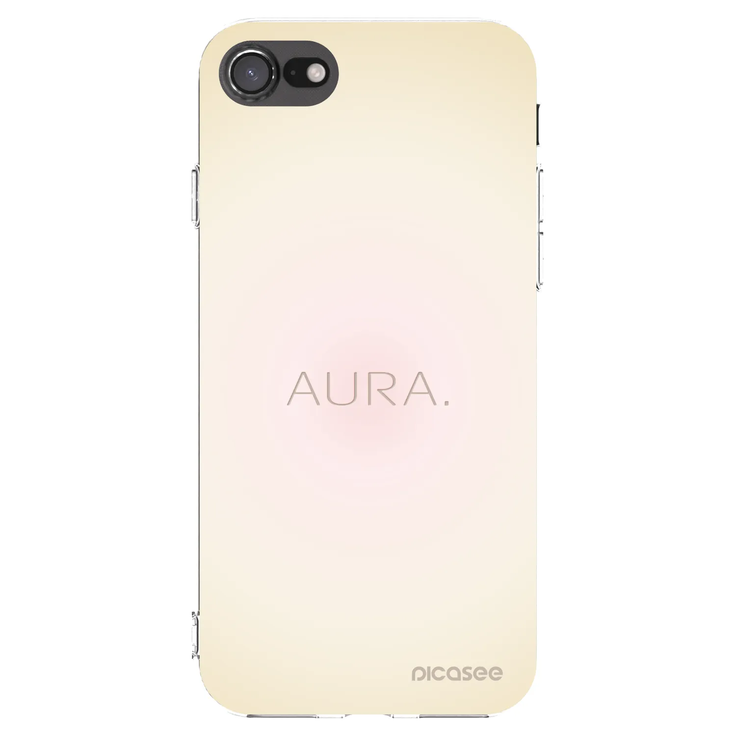 Picasee διαφανής θήκη σιλικόνης Apple iPhone SE 2020 - Aura