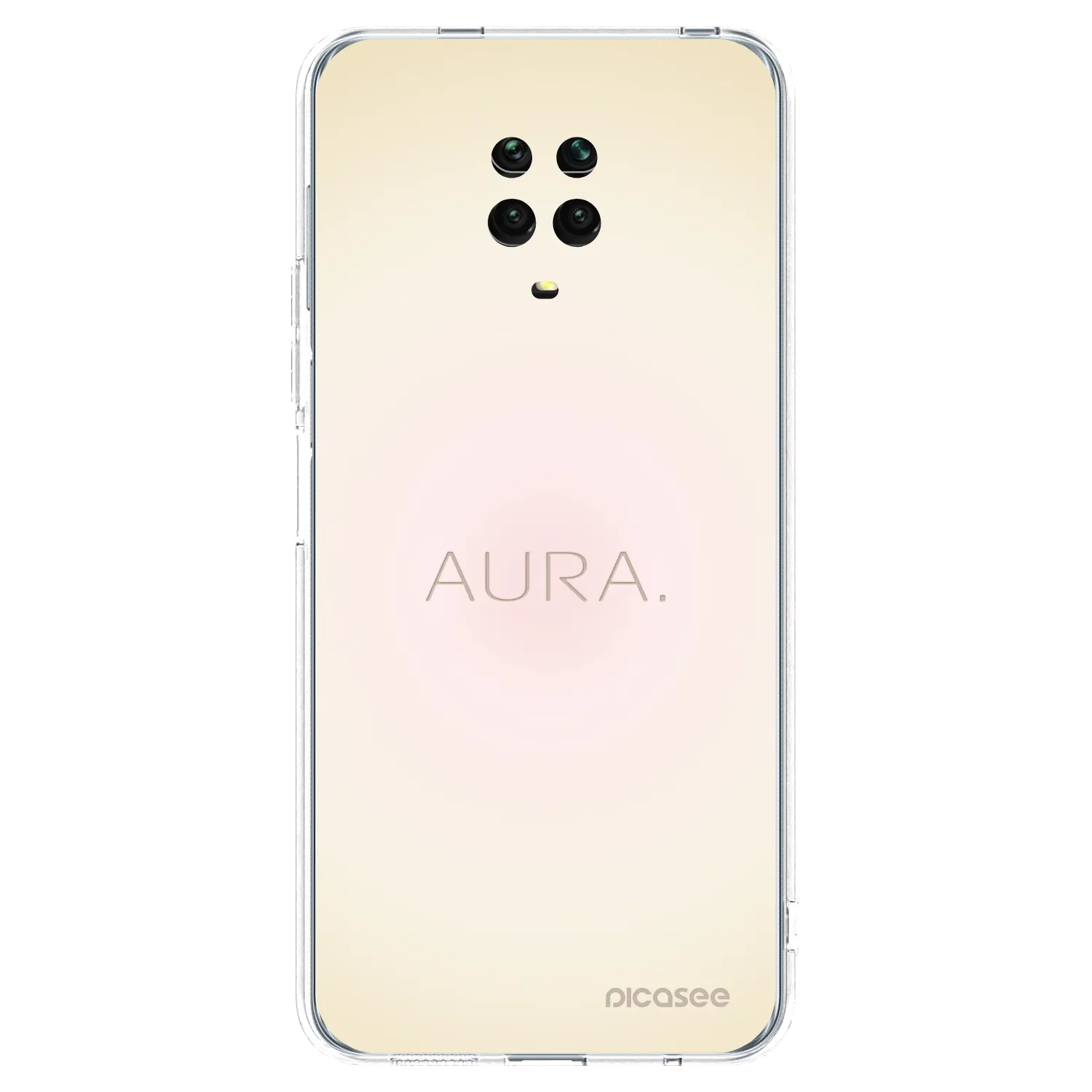 Picasee διαφανής θήκη σιλικόνης Xiaomi Redmi Note 9 Pro - Aura